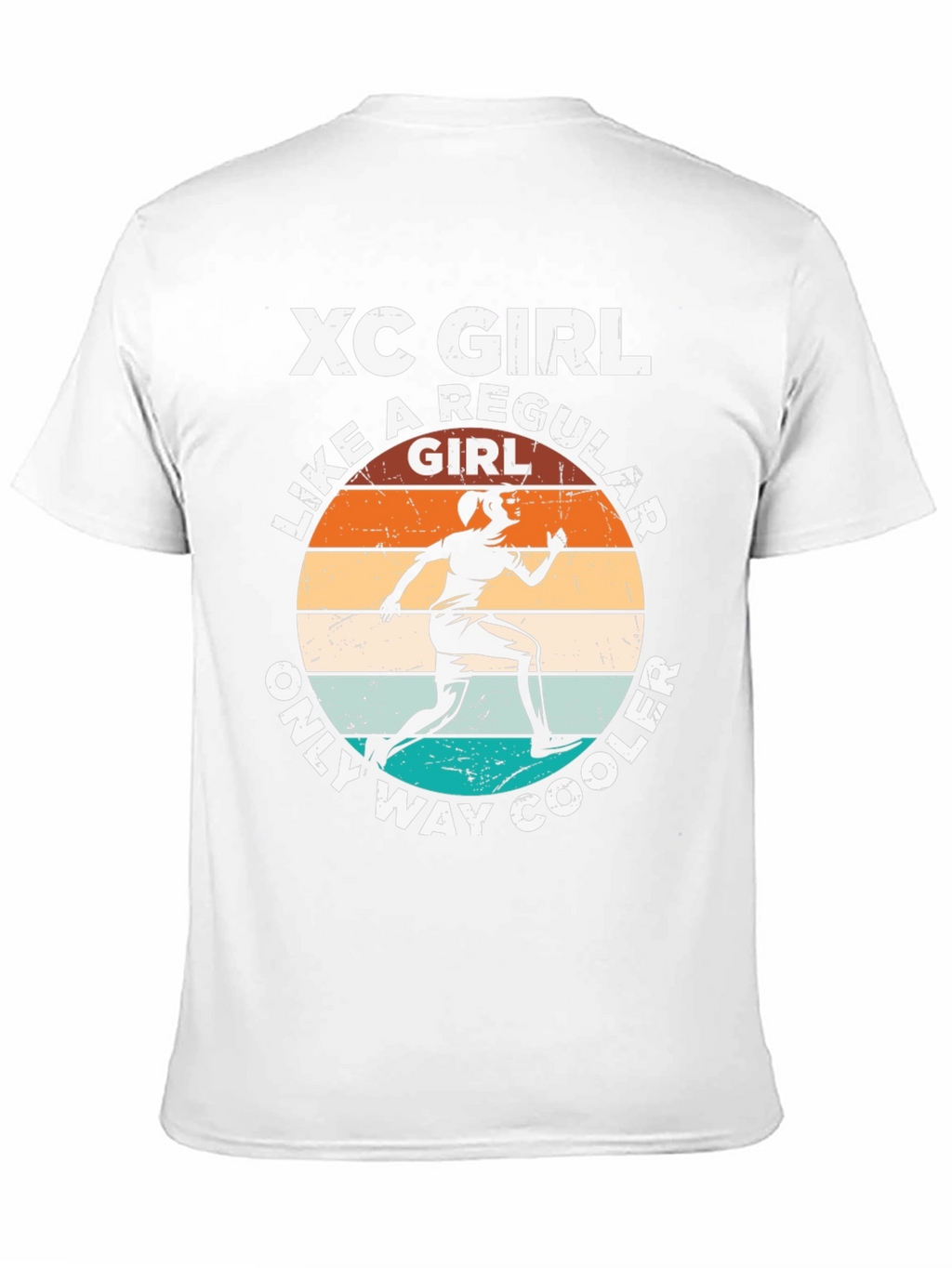XC Girl Running T-Shirt - Cool Runner Gift