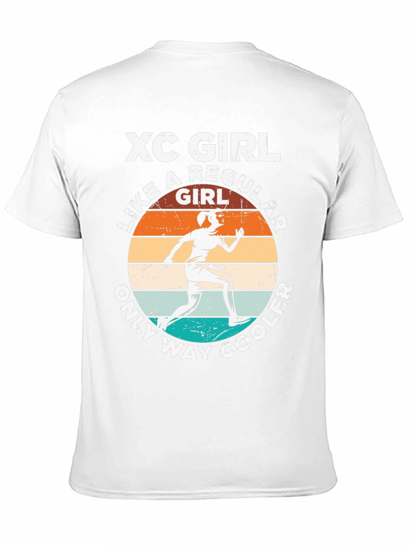 XC Girl Running T-Shirt - Cool Runner Gift