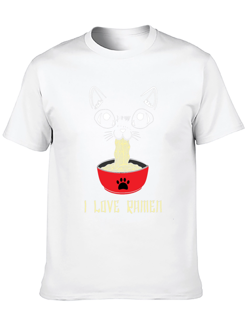 I Love Ramen Cat T-Shirt