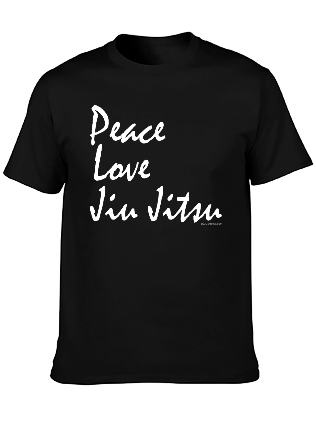 Peace Love Jiu Jitsu Black T-Shirt