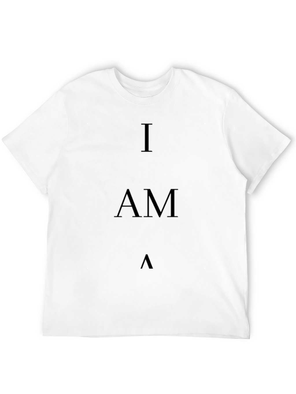 I AM T-Shirt - Minimalist Black Tee