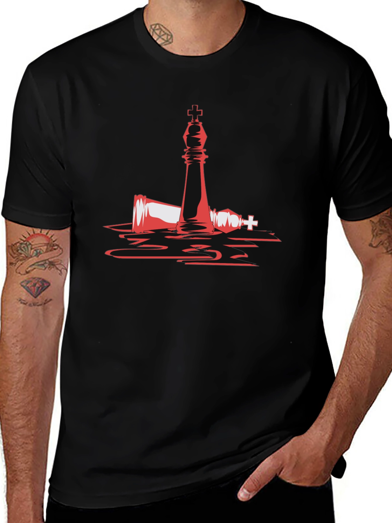 Checkmate T-Shirt - Fallen King Graphic Tee