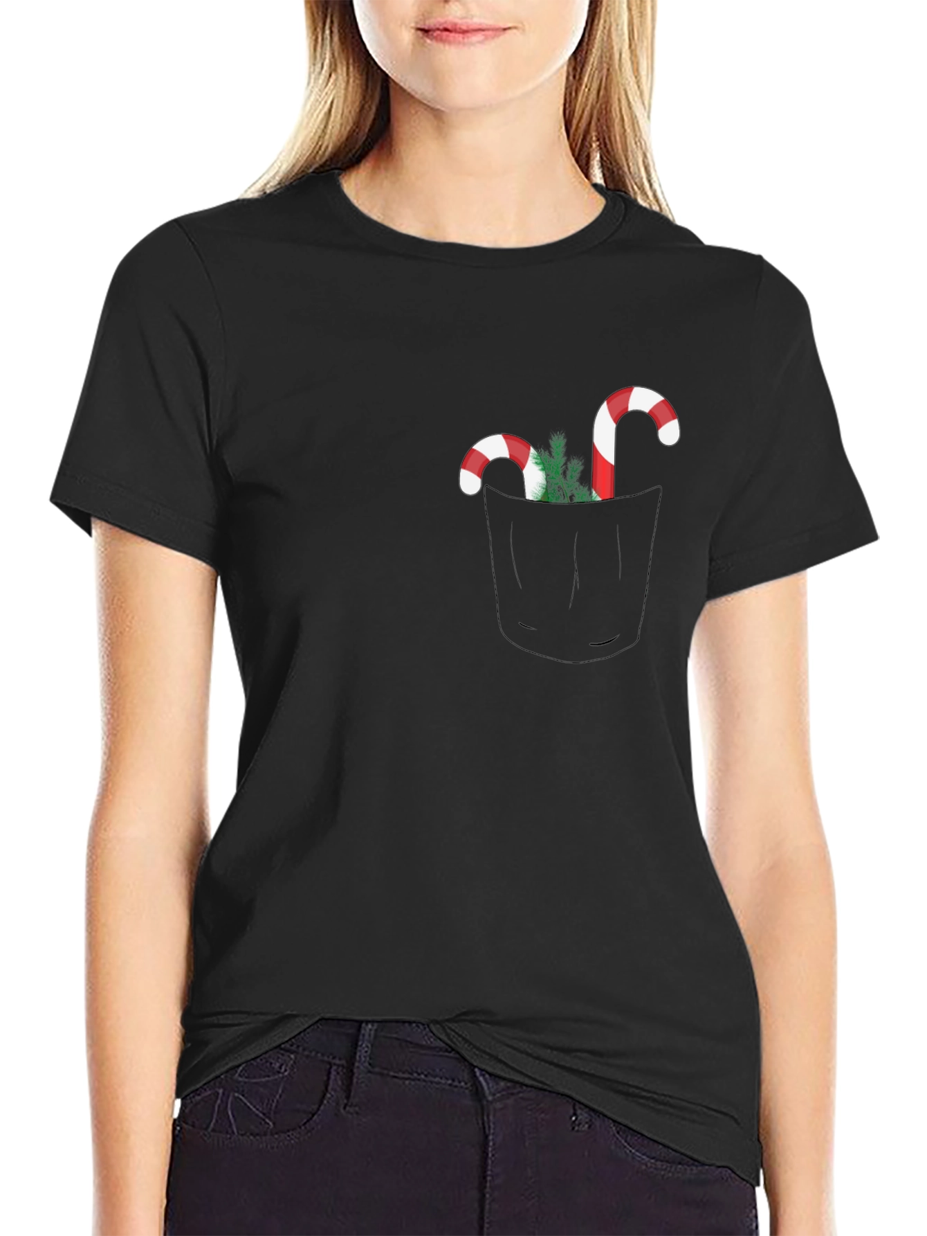 Festive Holiday Pocket T-Shirt