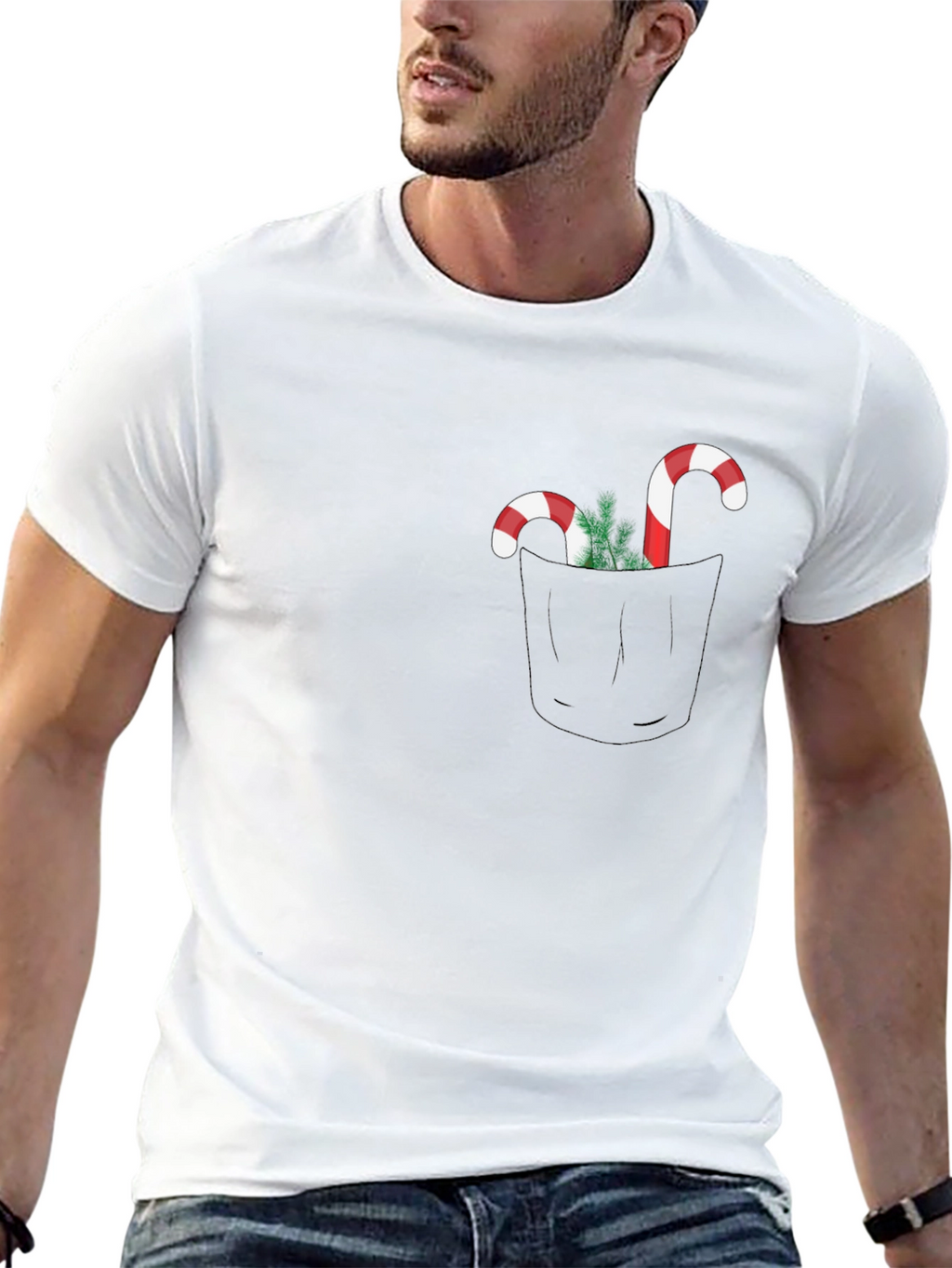 Festive Holiday Pocket T-Shirt