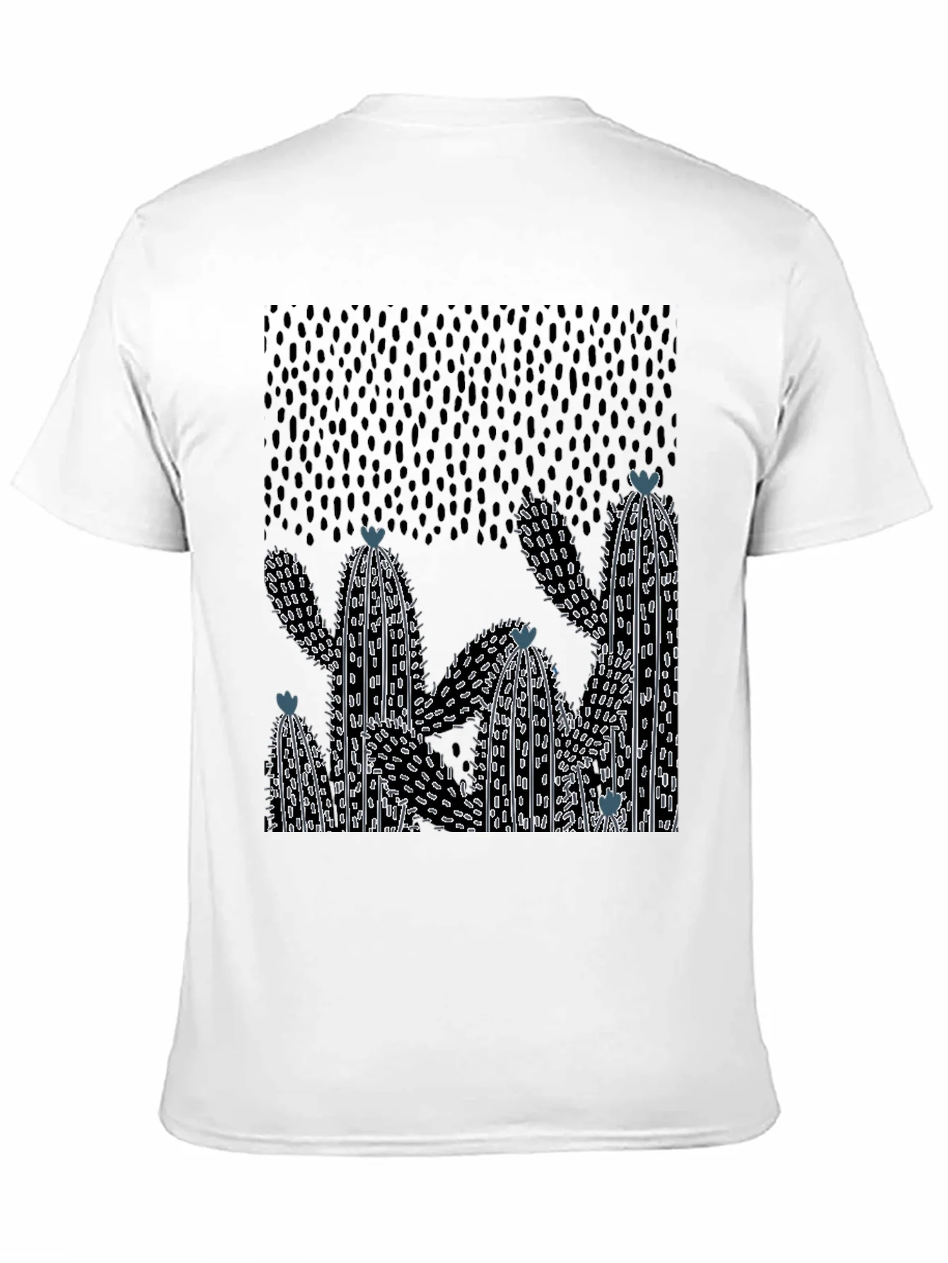 Cactus Graphic Print Crew Neck T-Shirt