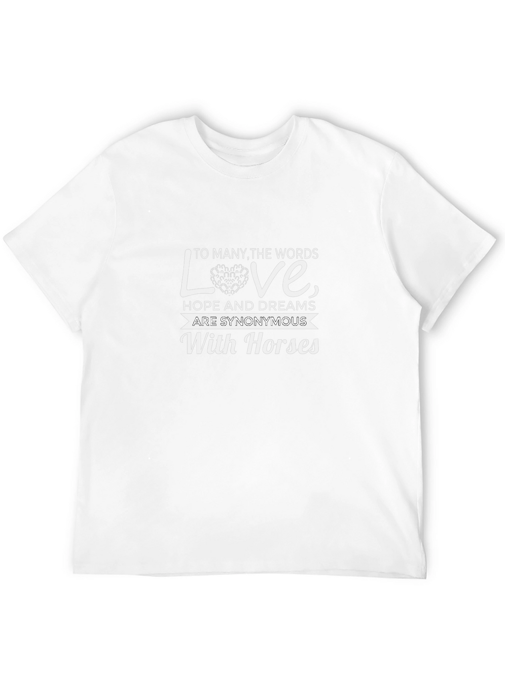 Horses Love T-Shirt - Equestrian Dream Tee