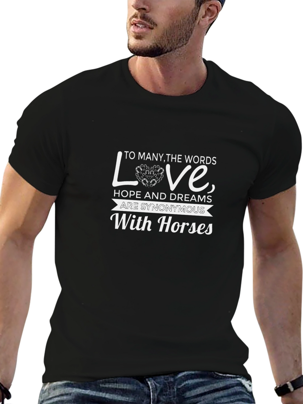 Horses Love T-Shirt - Equestrian Dream Tee