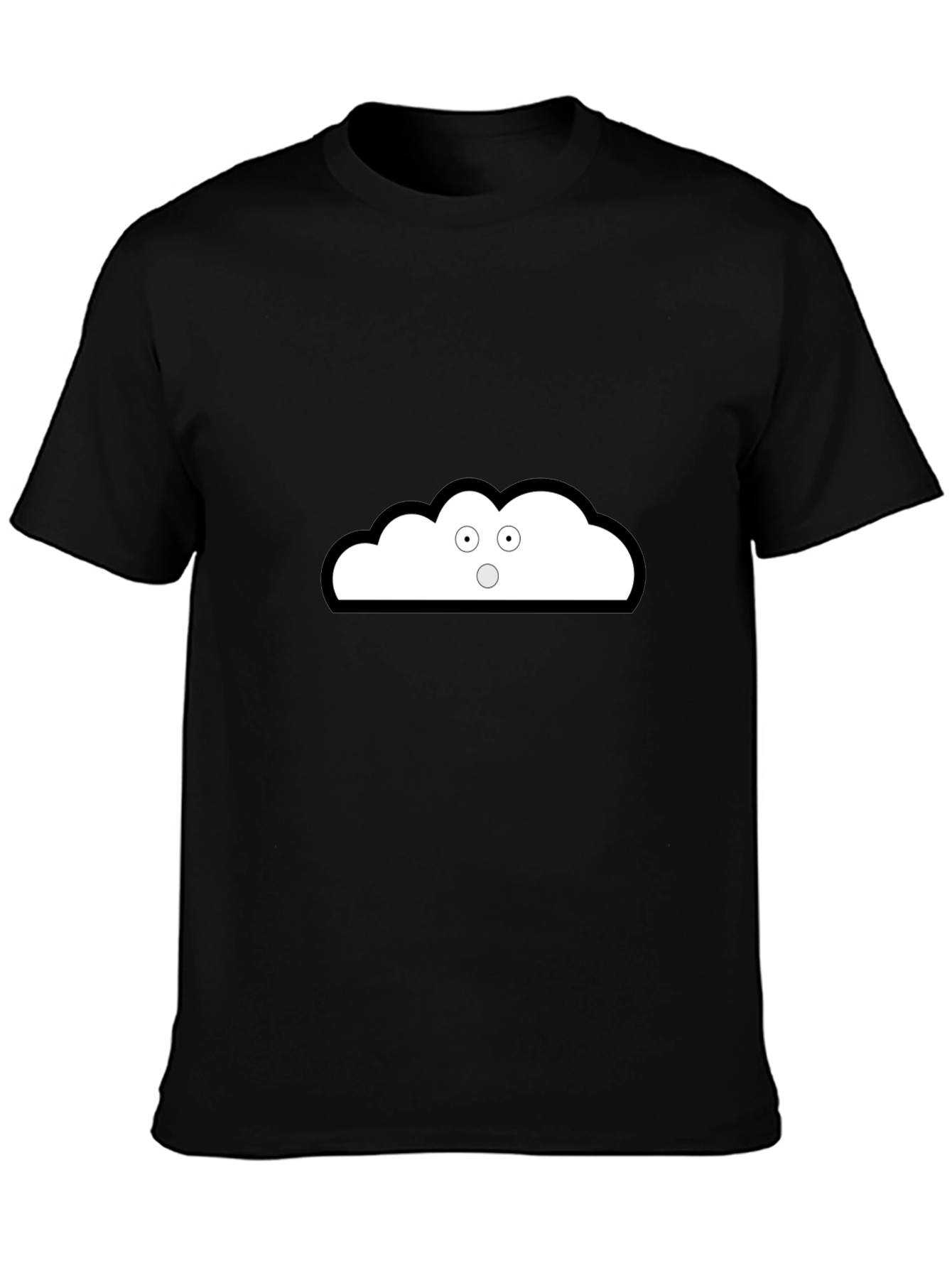 Cloud Graphic Black T-Shirt - Unique Style