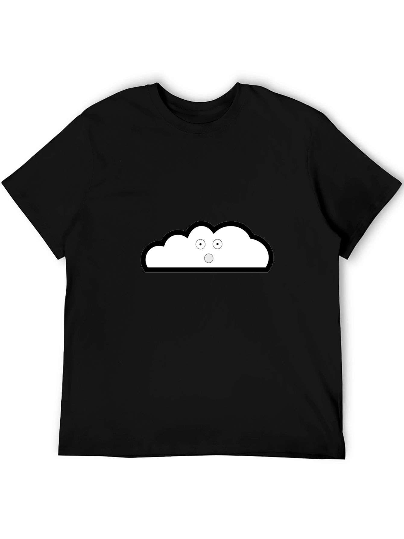 Cloud Graphic Black T-Shirt - Unique Style