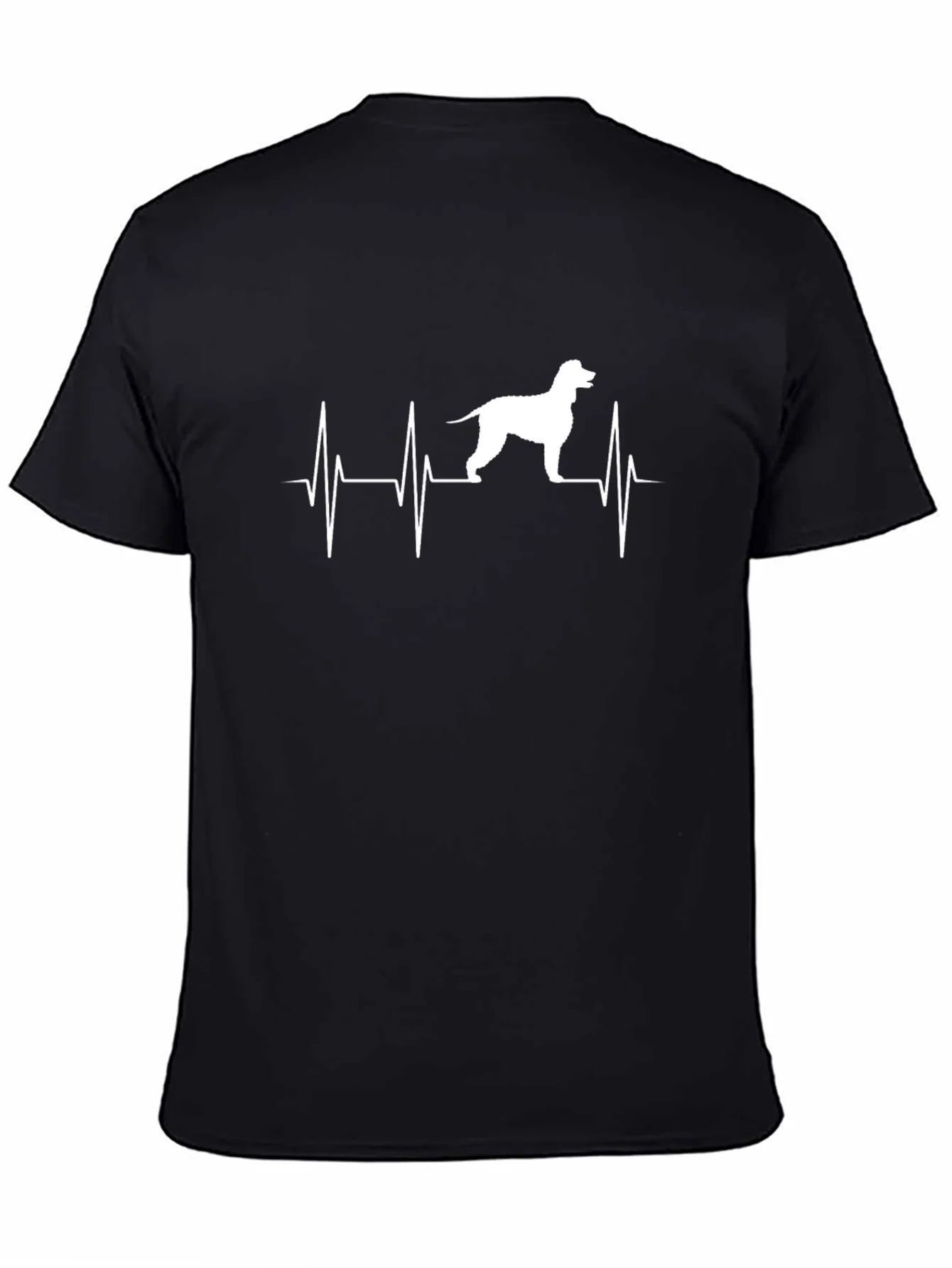 Dog Heartbeat T-Shirt - Black