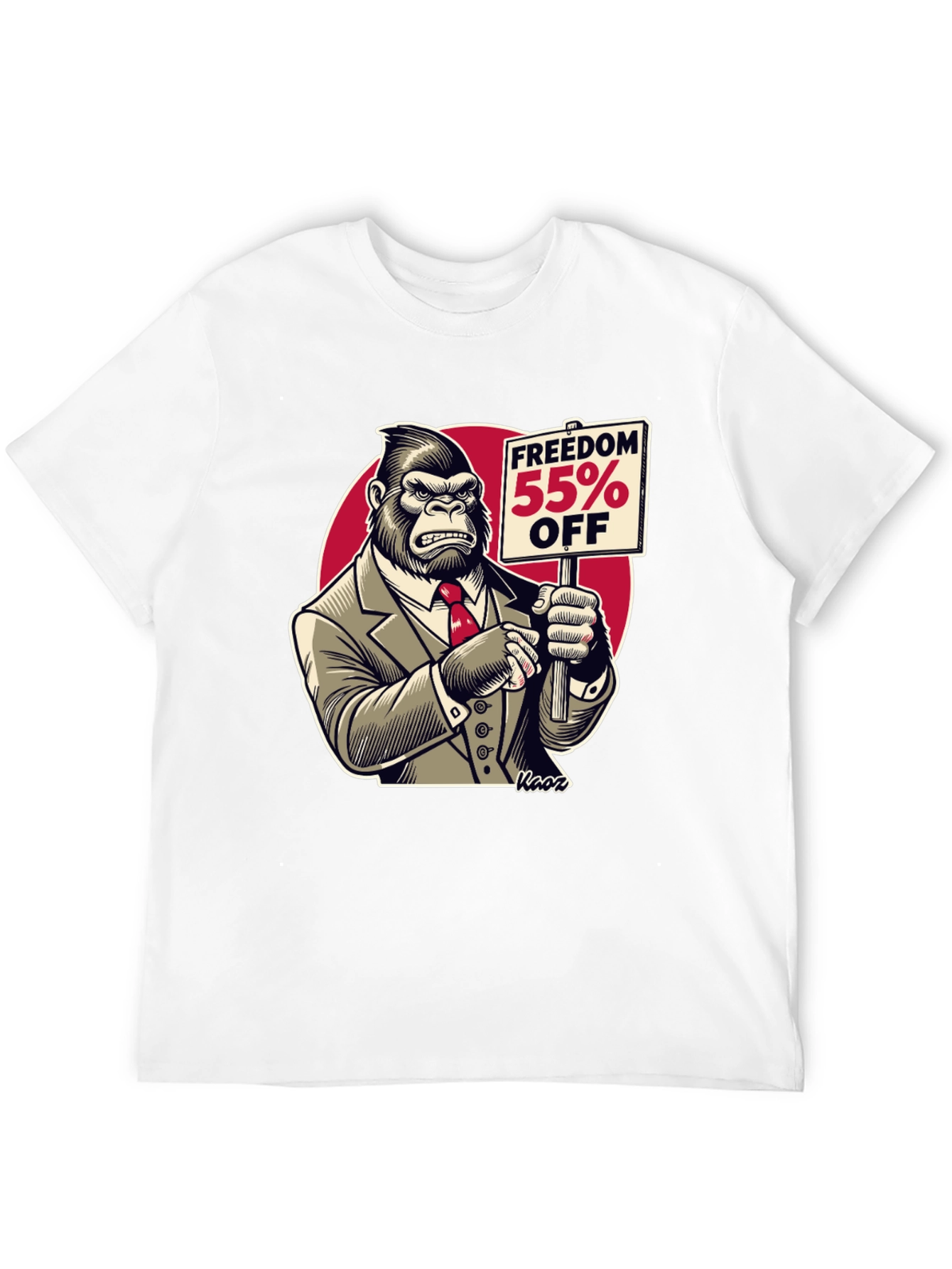 Freedom 55% Off Gorilla Graphic Tee
