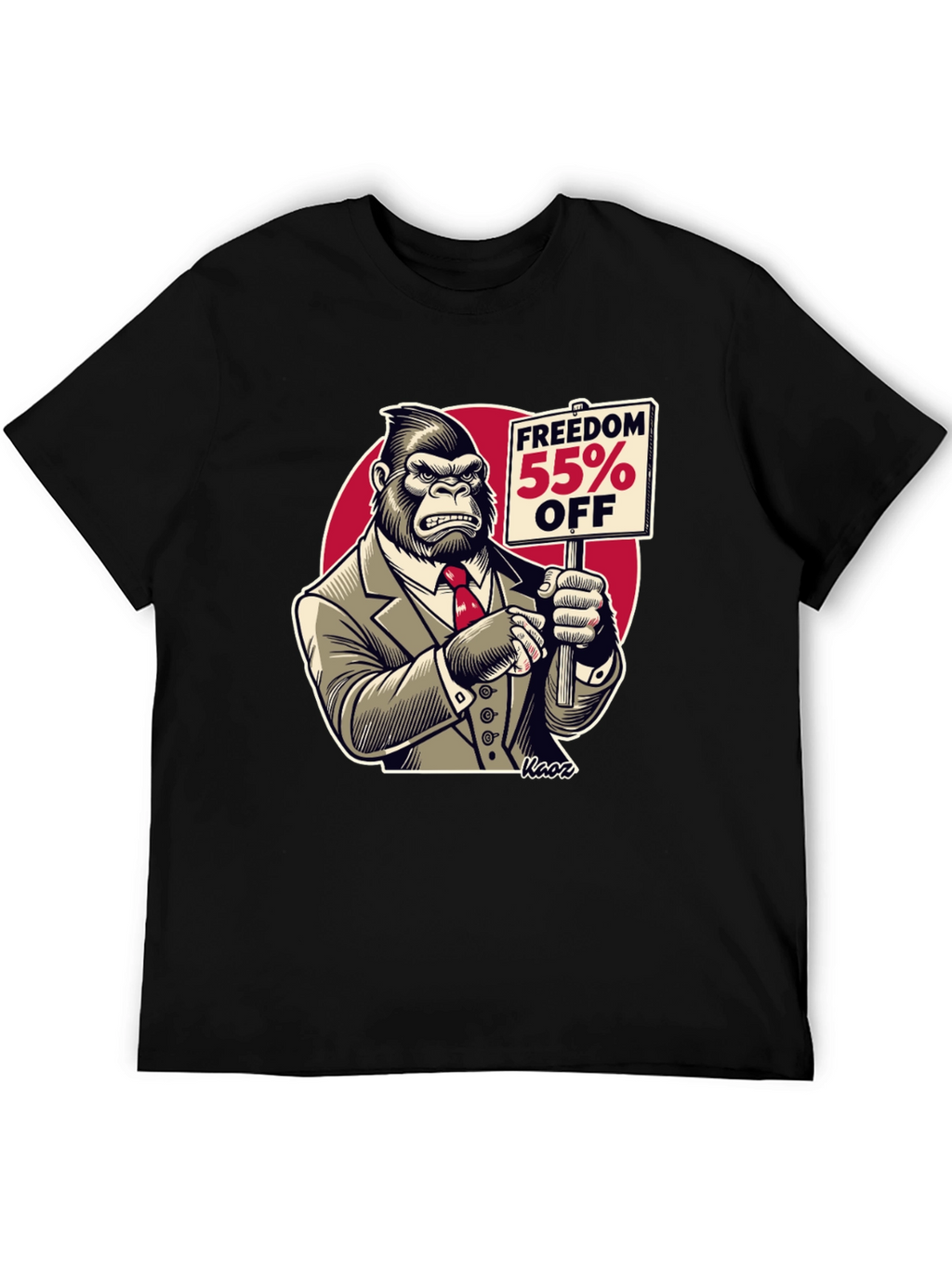 Freedom 55% Off Gorilla Graphic Tee