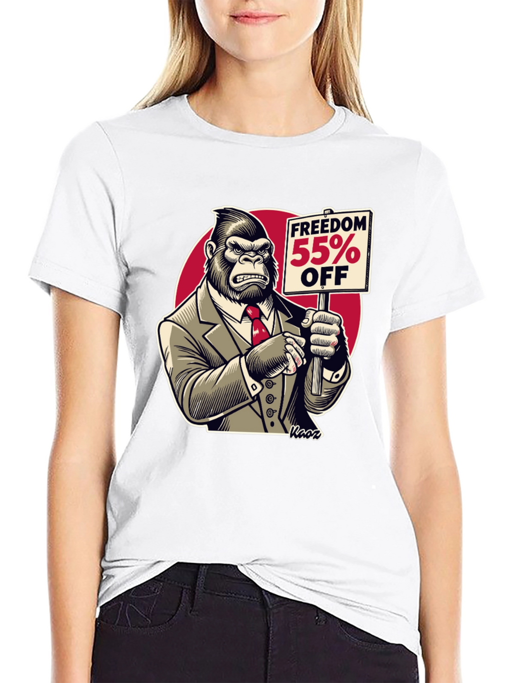 Freedom 55% Off Gorilla Graphic Tee