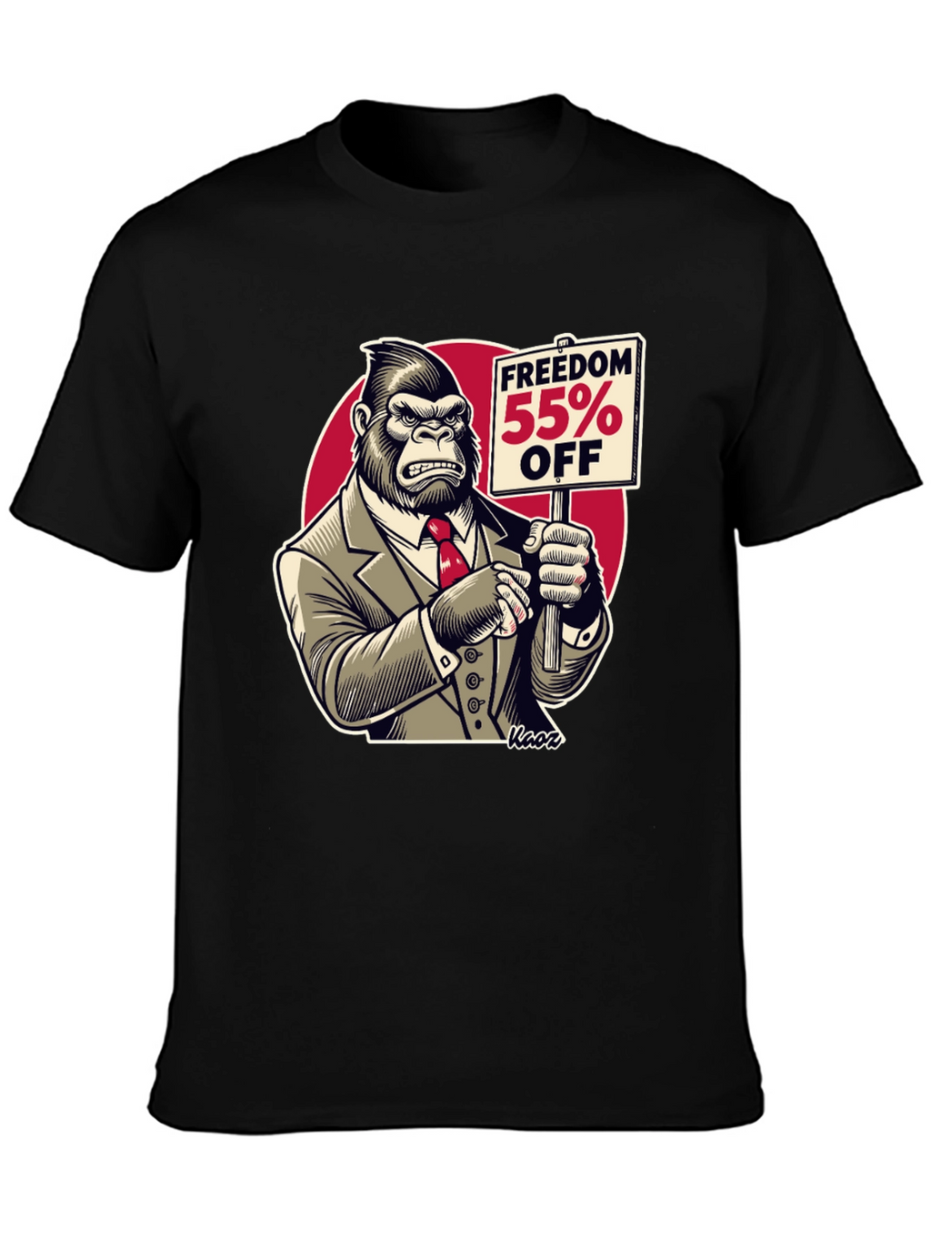 Freedom 55% Off Gorilla Graphic Tee