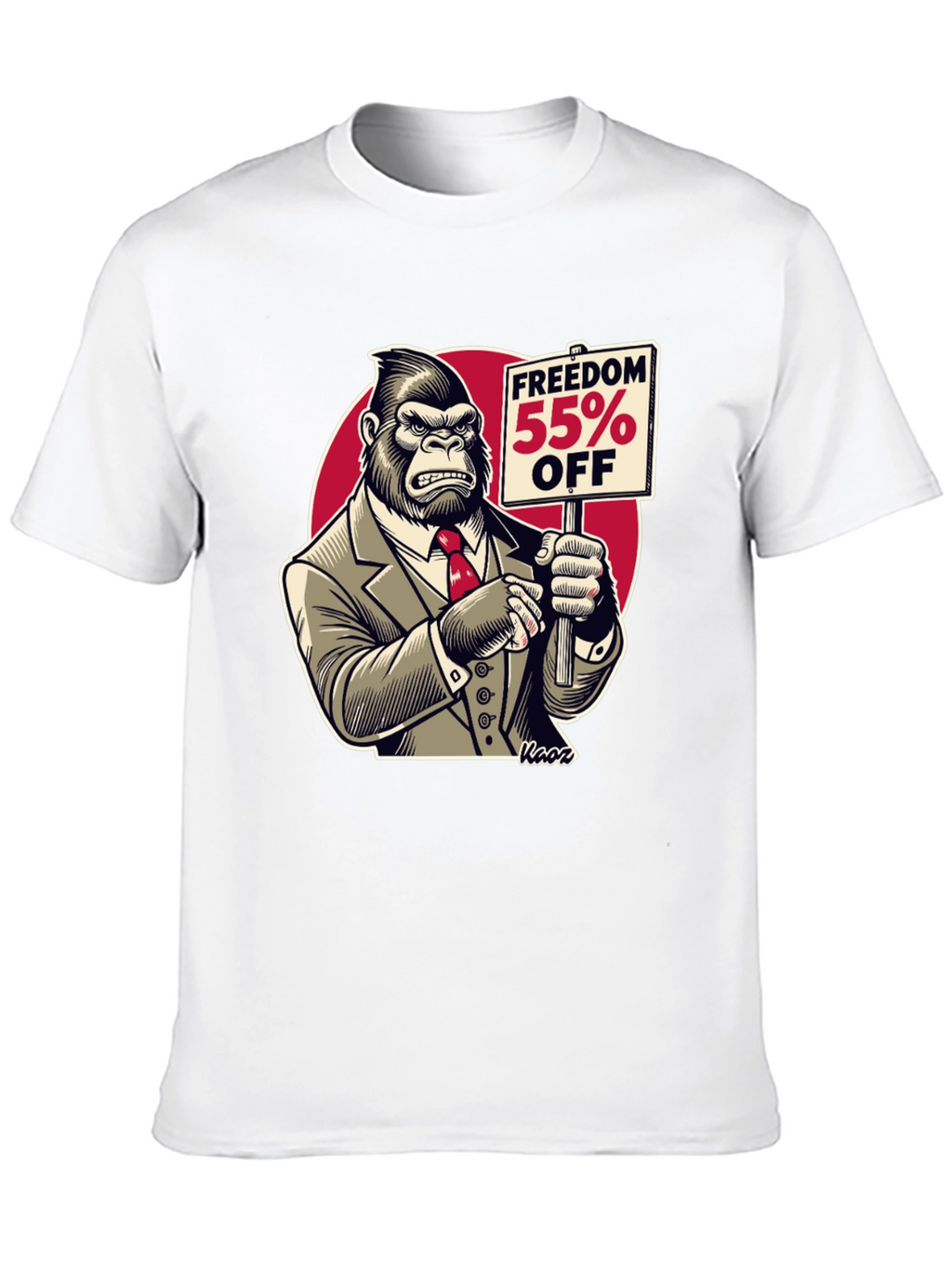 Freedom 55% Off Gorilla Graphic Tee