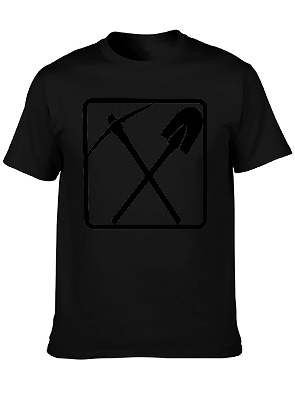 Pickaxe & Shovel Graphic Tee - Black