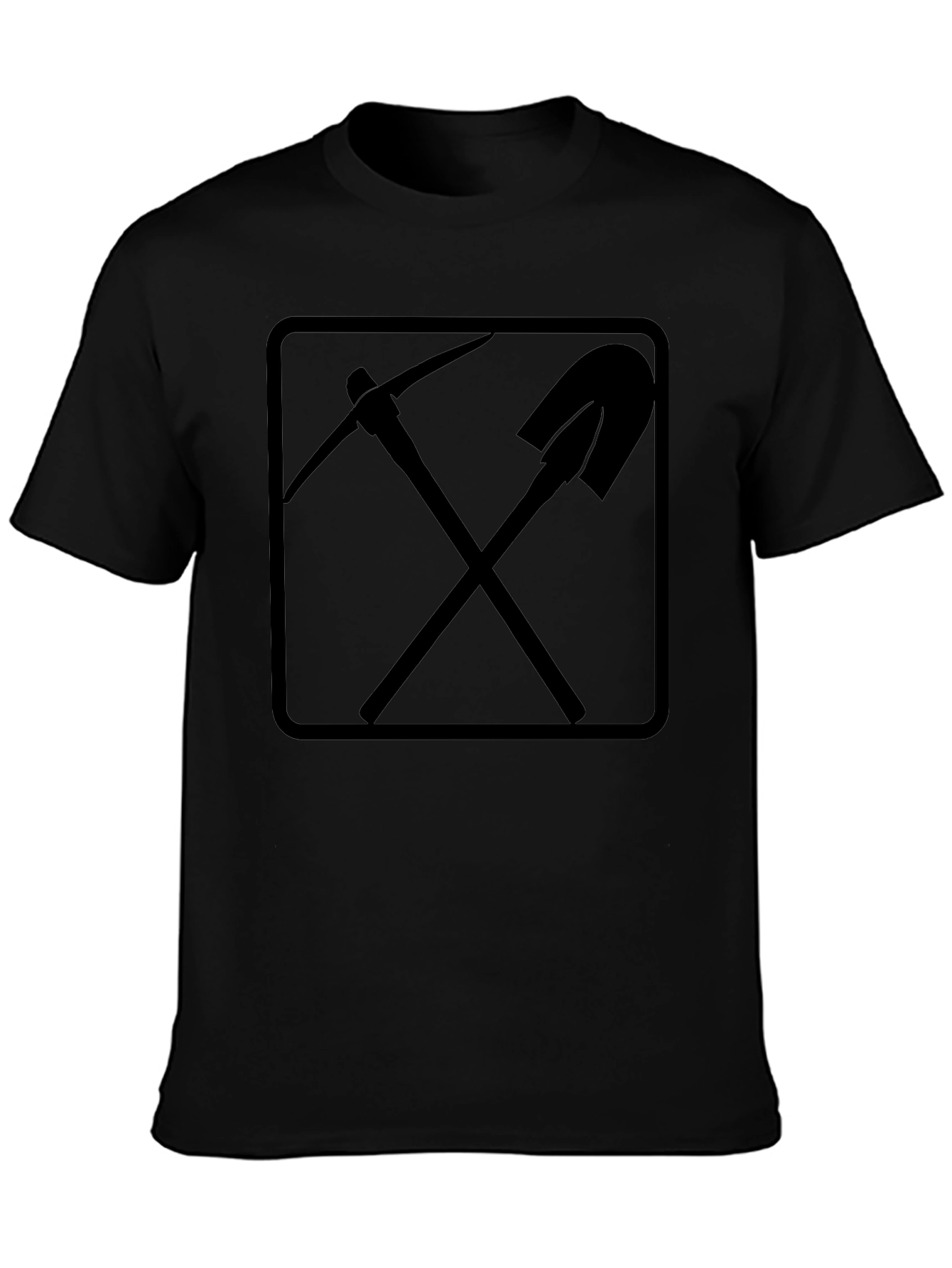 Pickaxe & Shovel Graphic Tee - Black
