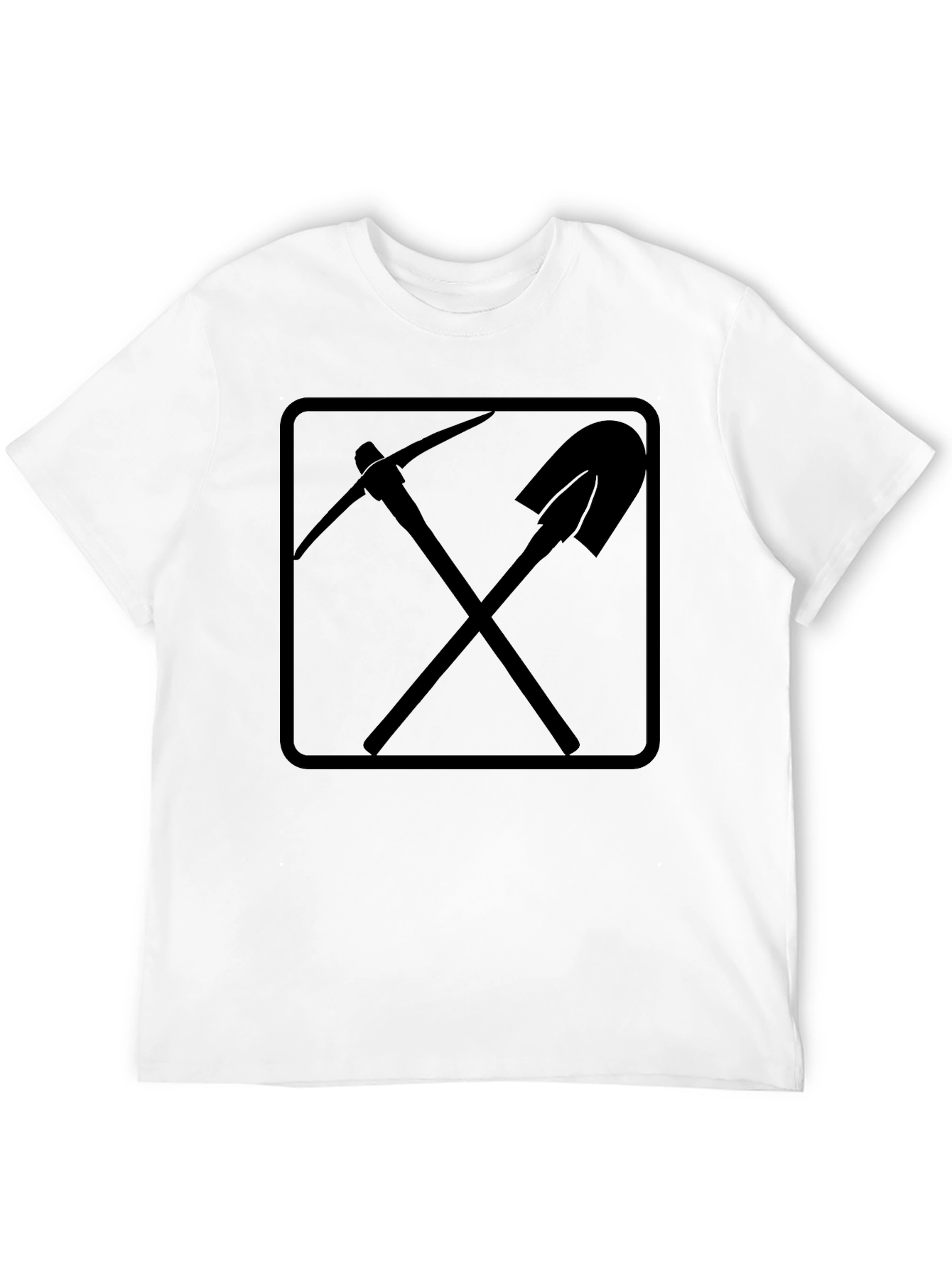 Pickaxe & Shovel Graphic Tee - Black