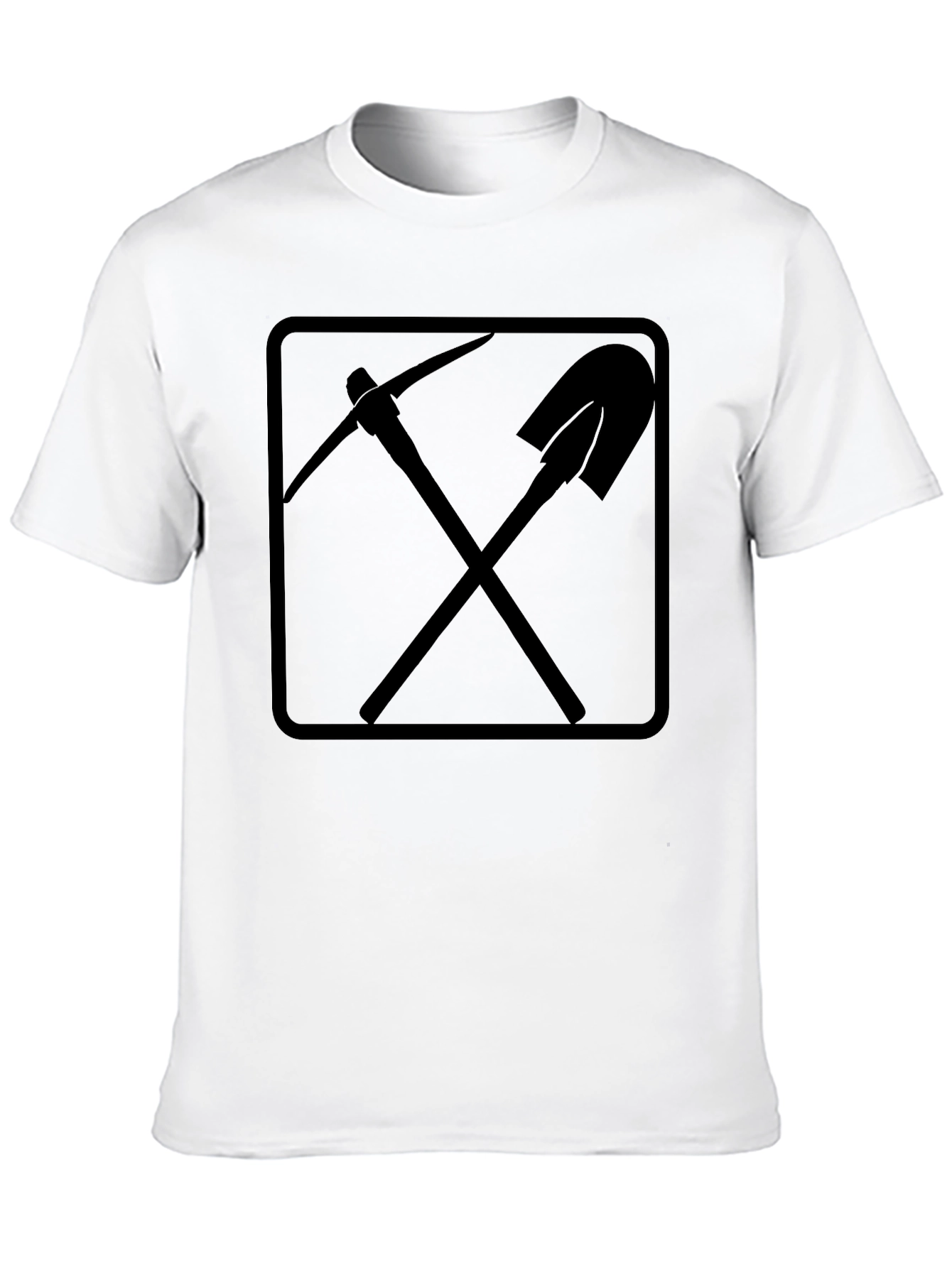 Pickaxe & Shovel Graphic Tee - Black