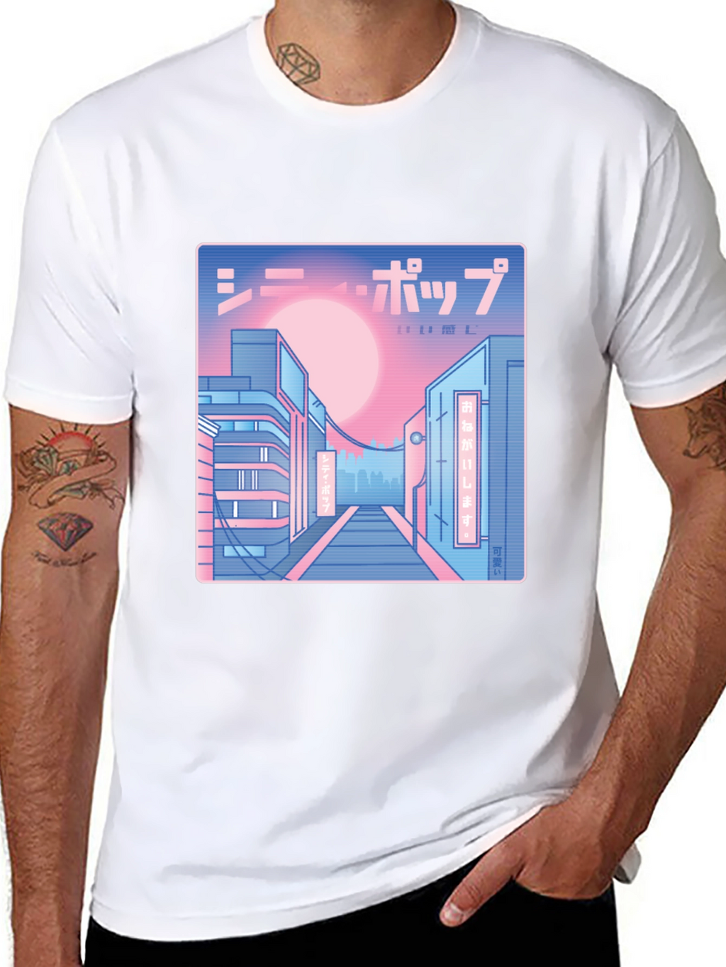 Synthwave Japan Aesthetic Graphic Tee