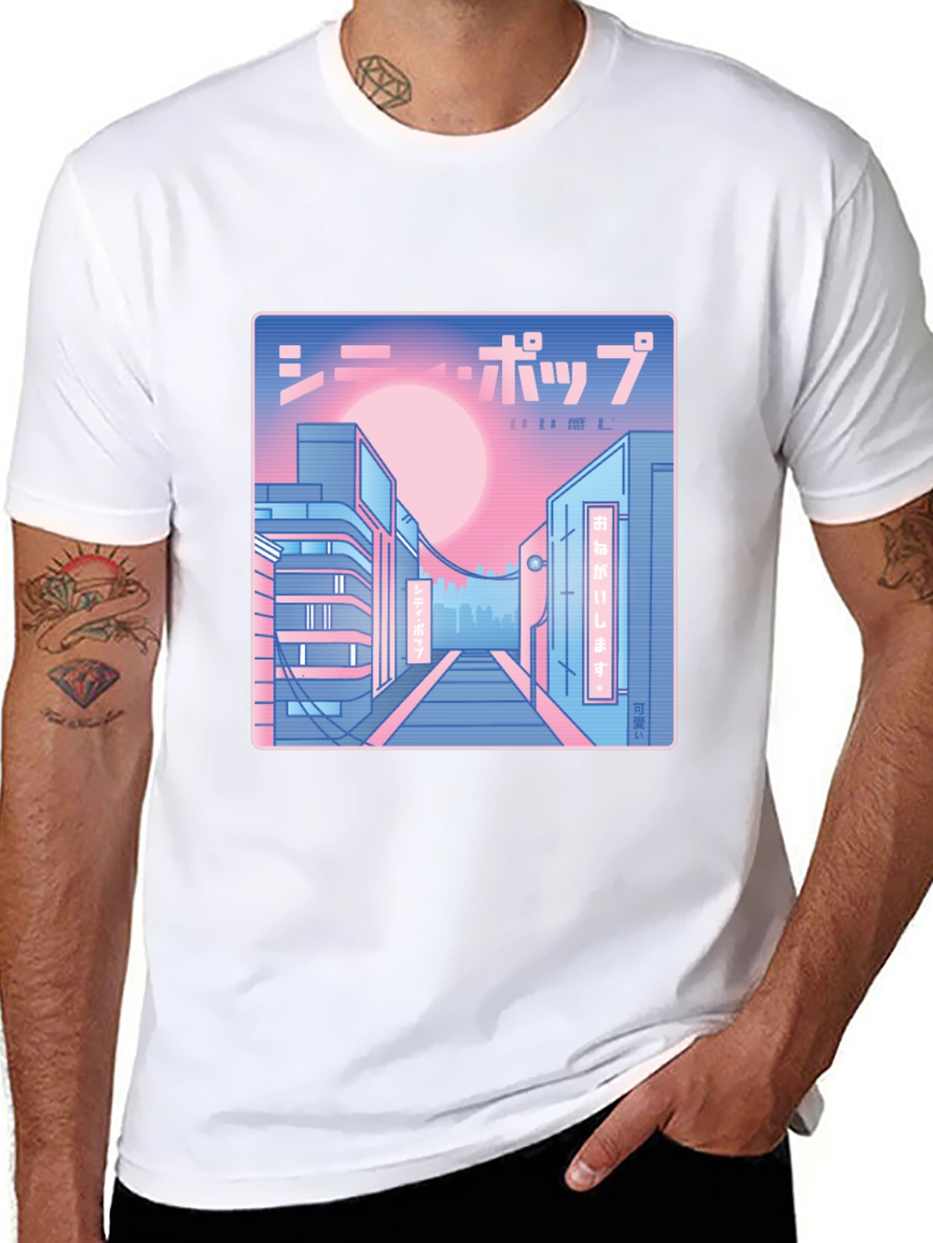 Synthwave Japan Aesthetic Graphic Tee