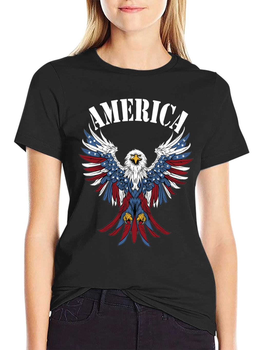 American Eagle Patriotic Graphic T-Shirt