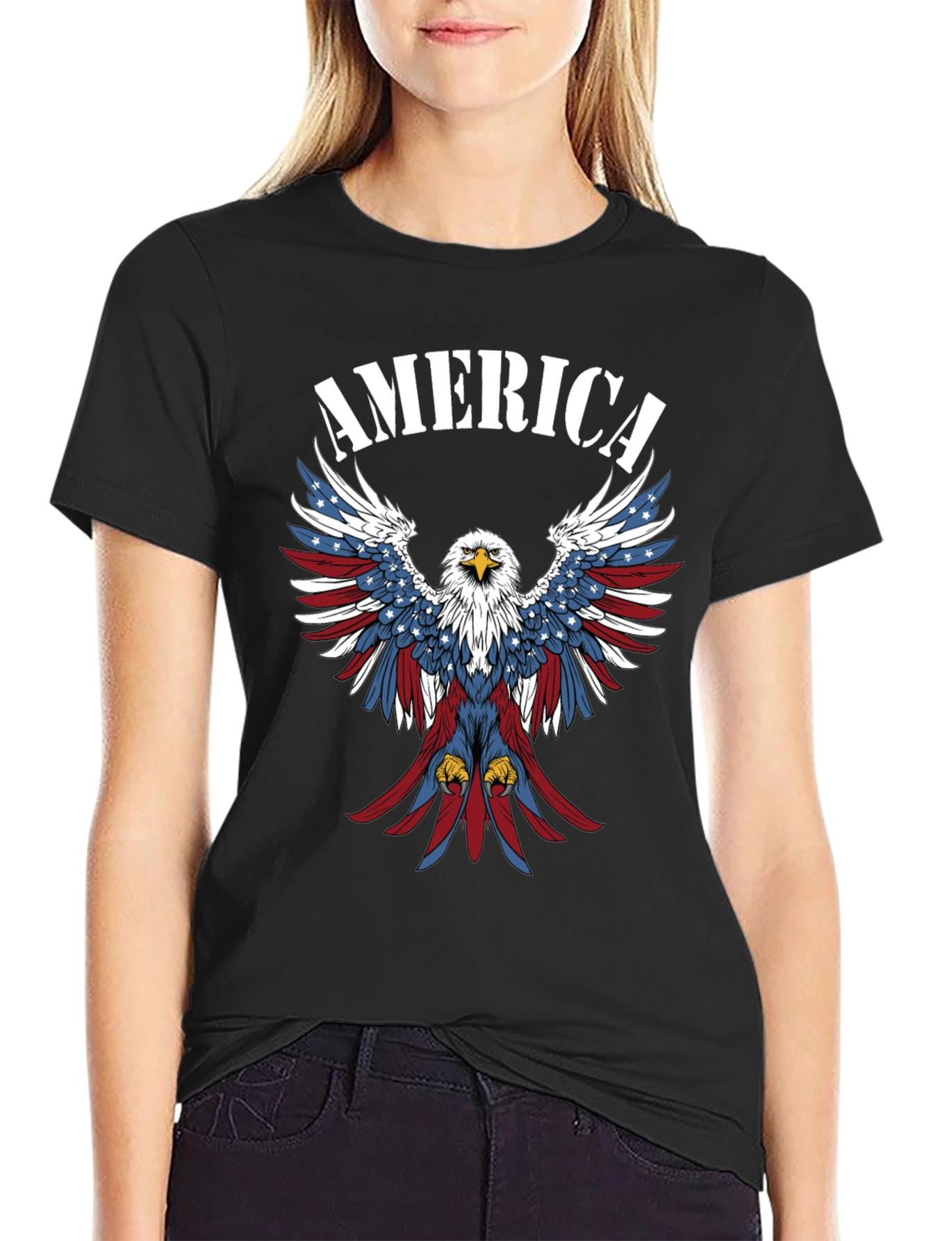 American Eagle Patriotic Graphic T-Shirt