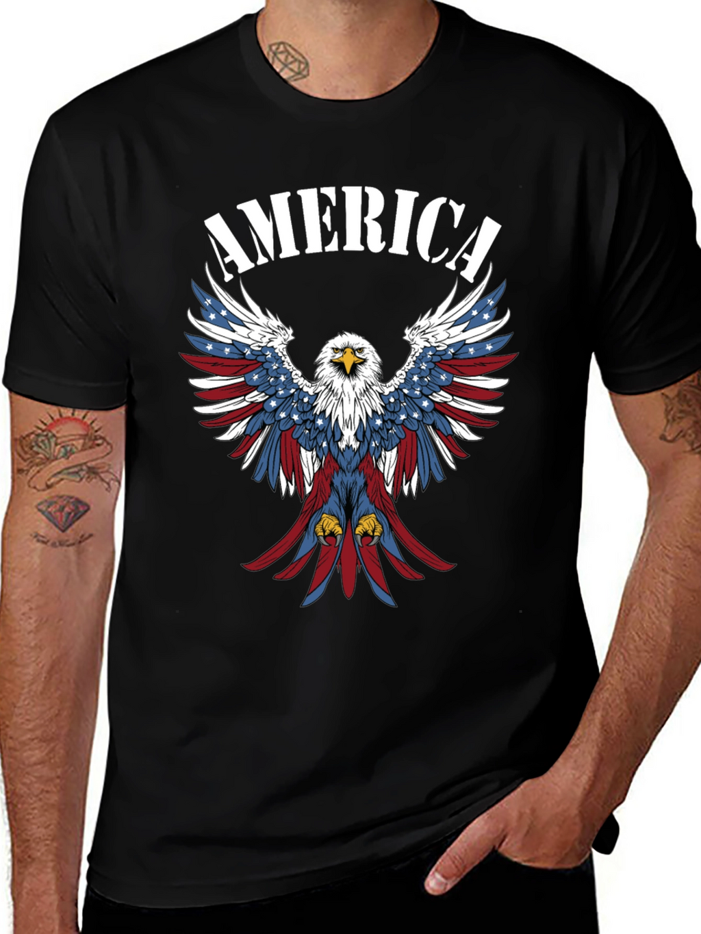 American Eagle Patriotic Graphic T-Shirt