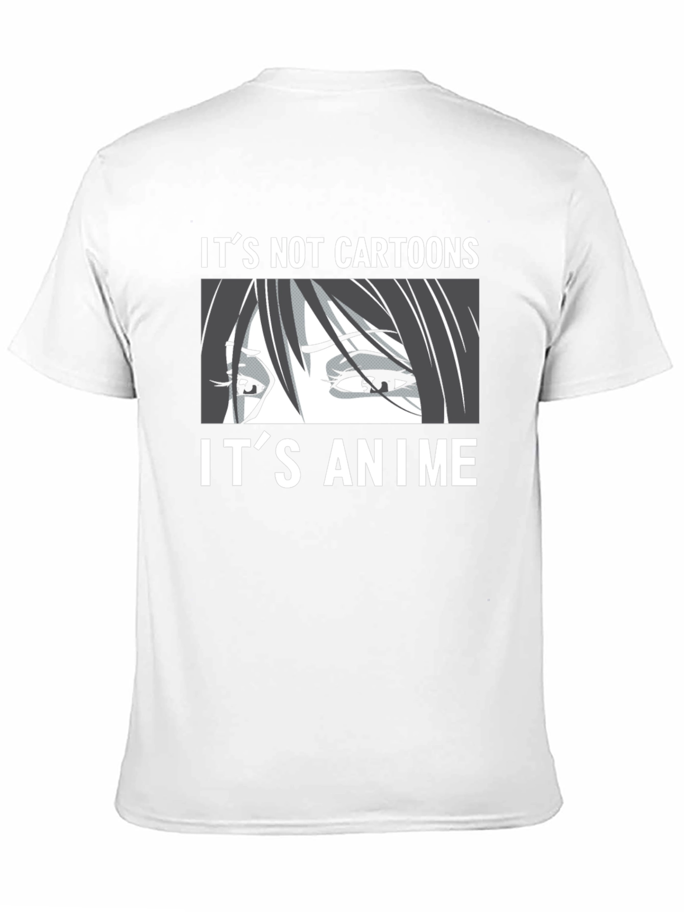Its Not Cartoons Its Anime Black T-Shirt