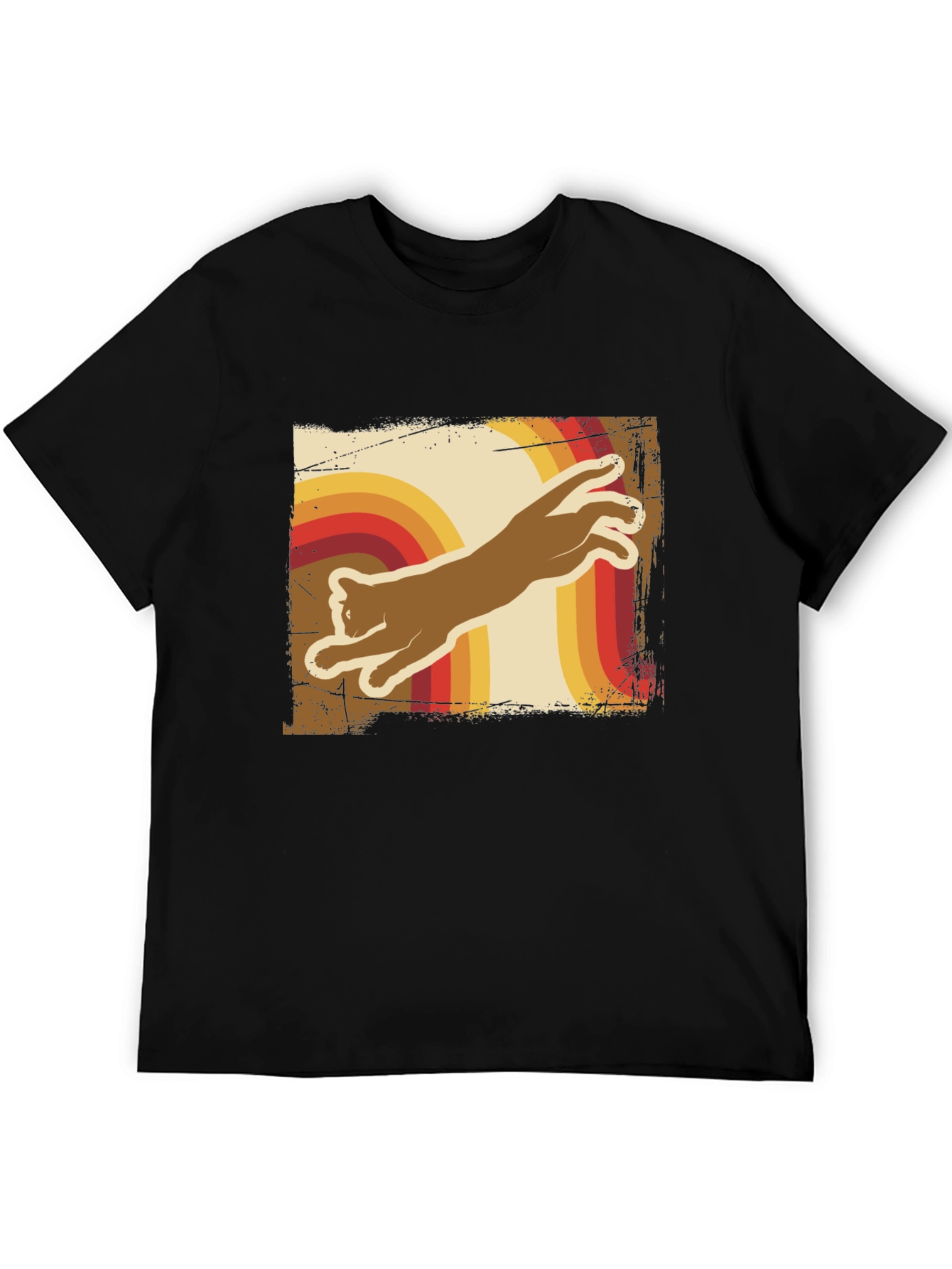 Retro Cat T-Shirt - Vintage Style Tee