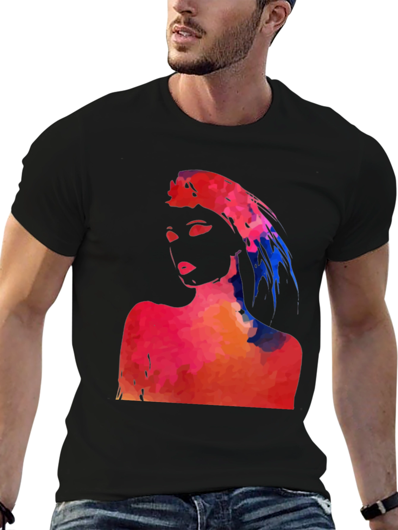 Abstract Woman Graphic Tee - Stylish Unisex T-Shirt