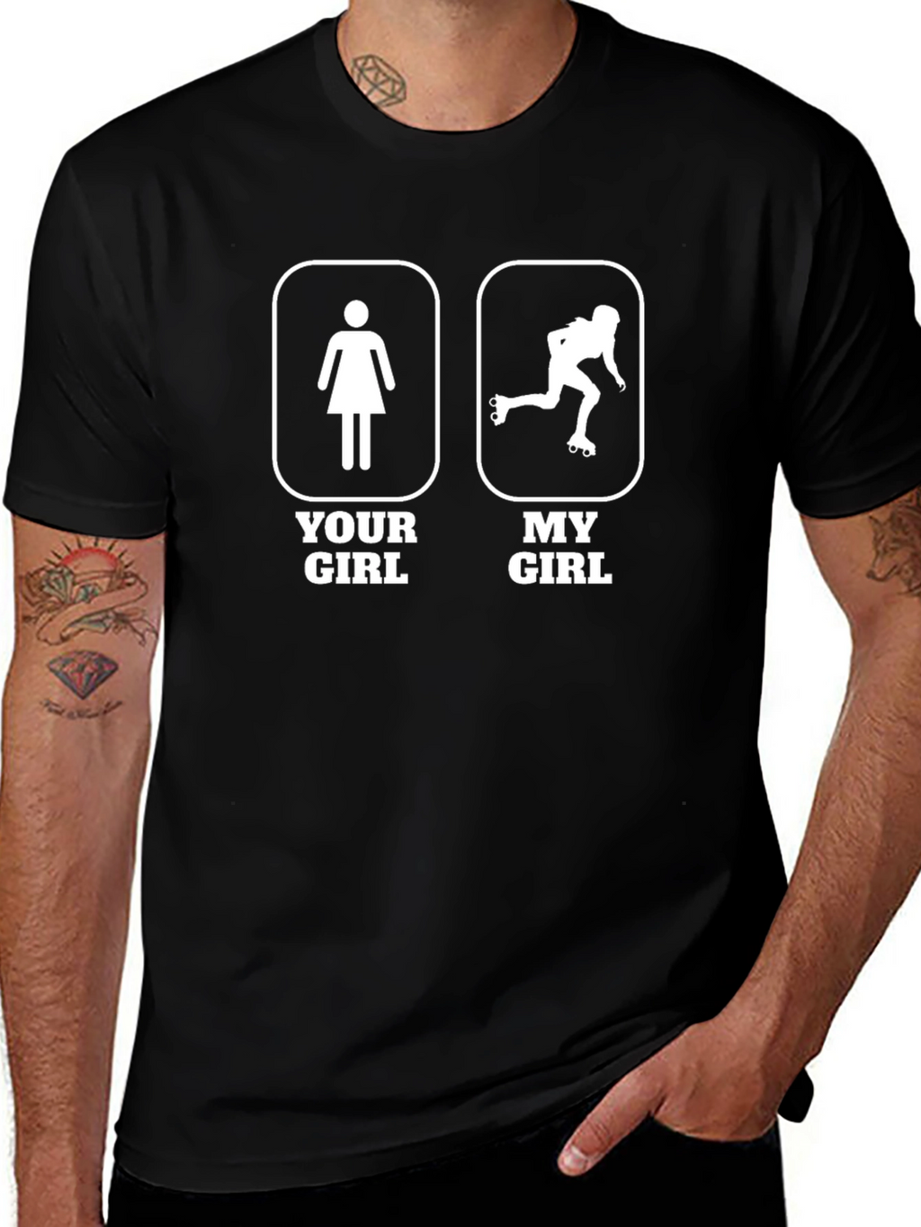 Your Girl My Girl Inline Skating T-Shirt