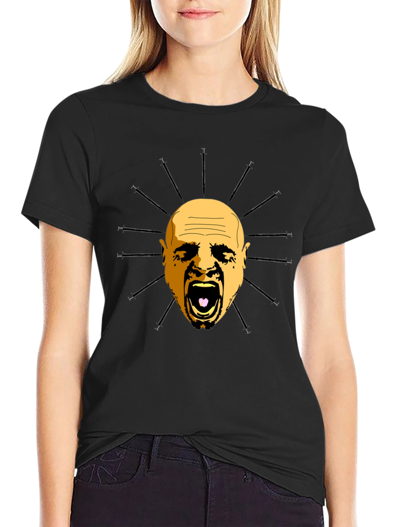 Horror Pinhead Graphic T-Shirt - Classic Movie Tee