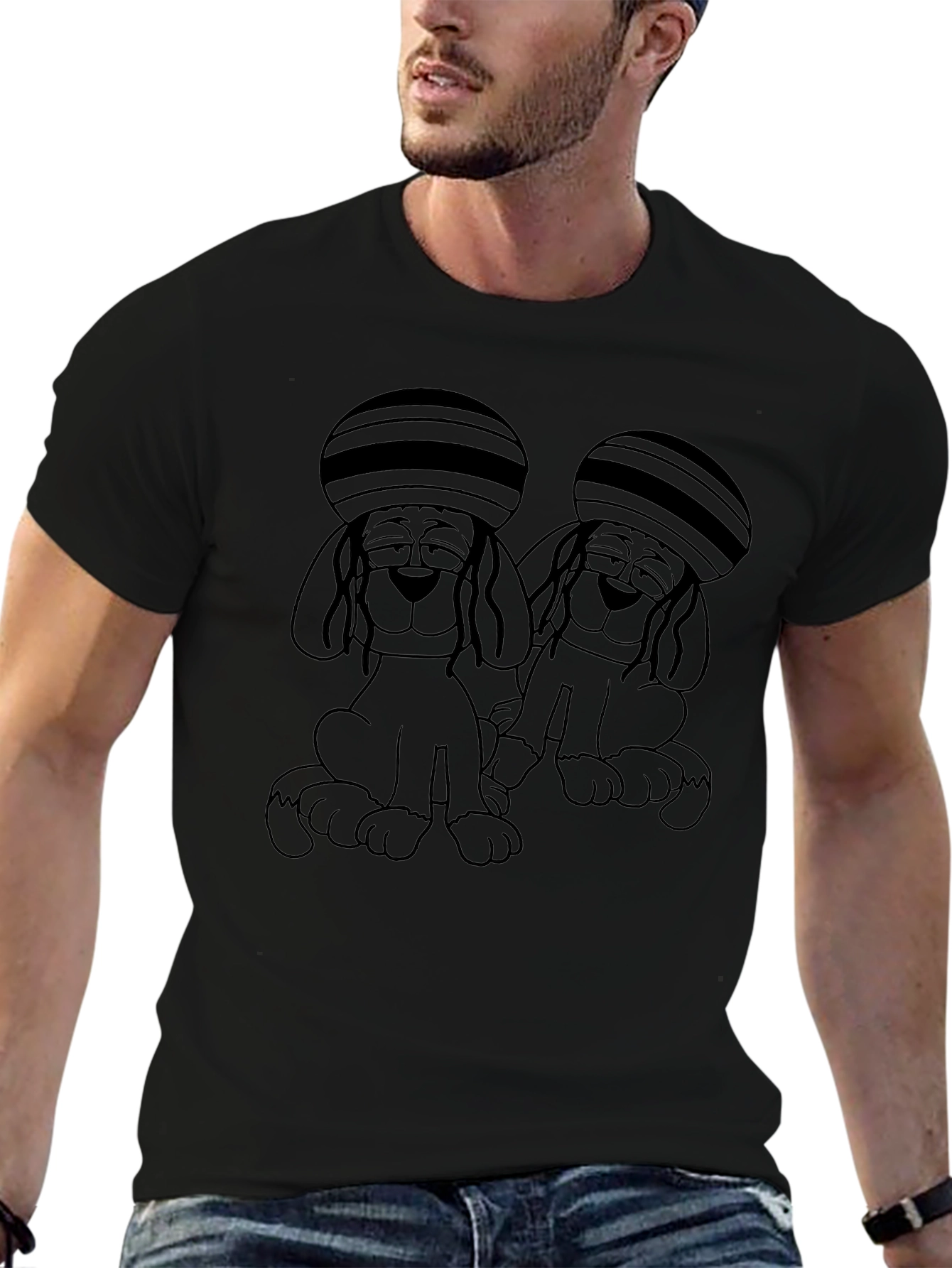 Retro Dog T-Shirt - Groovy Pup Design