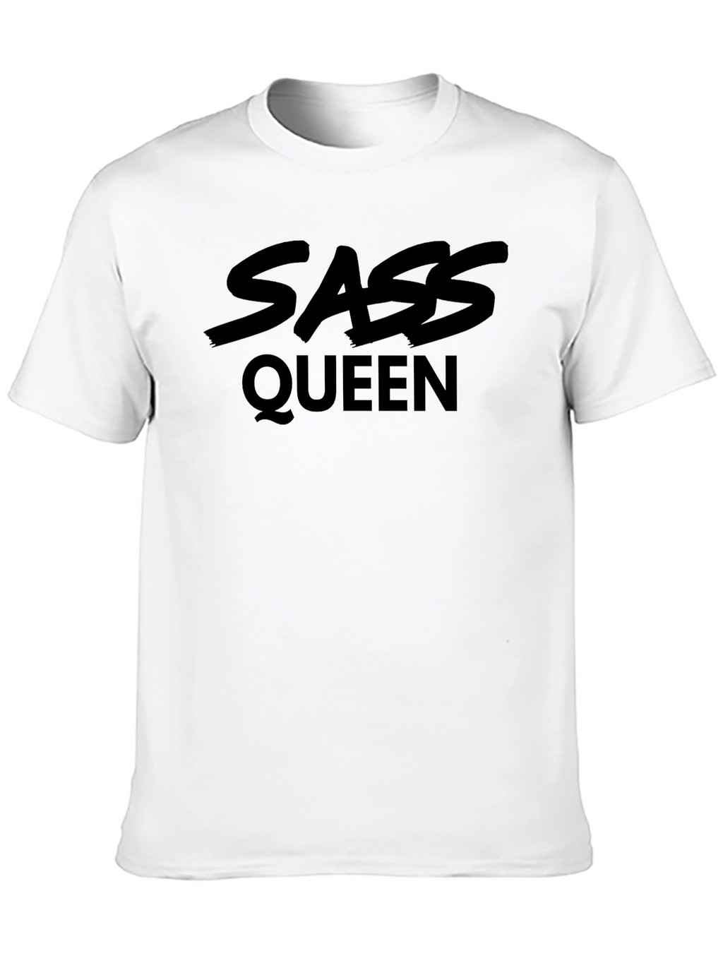Sass Queen Black Graphic T-Shirt - Trendy & Bold