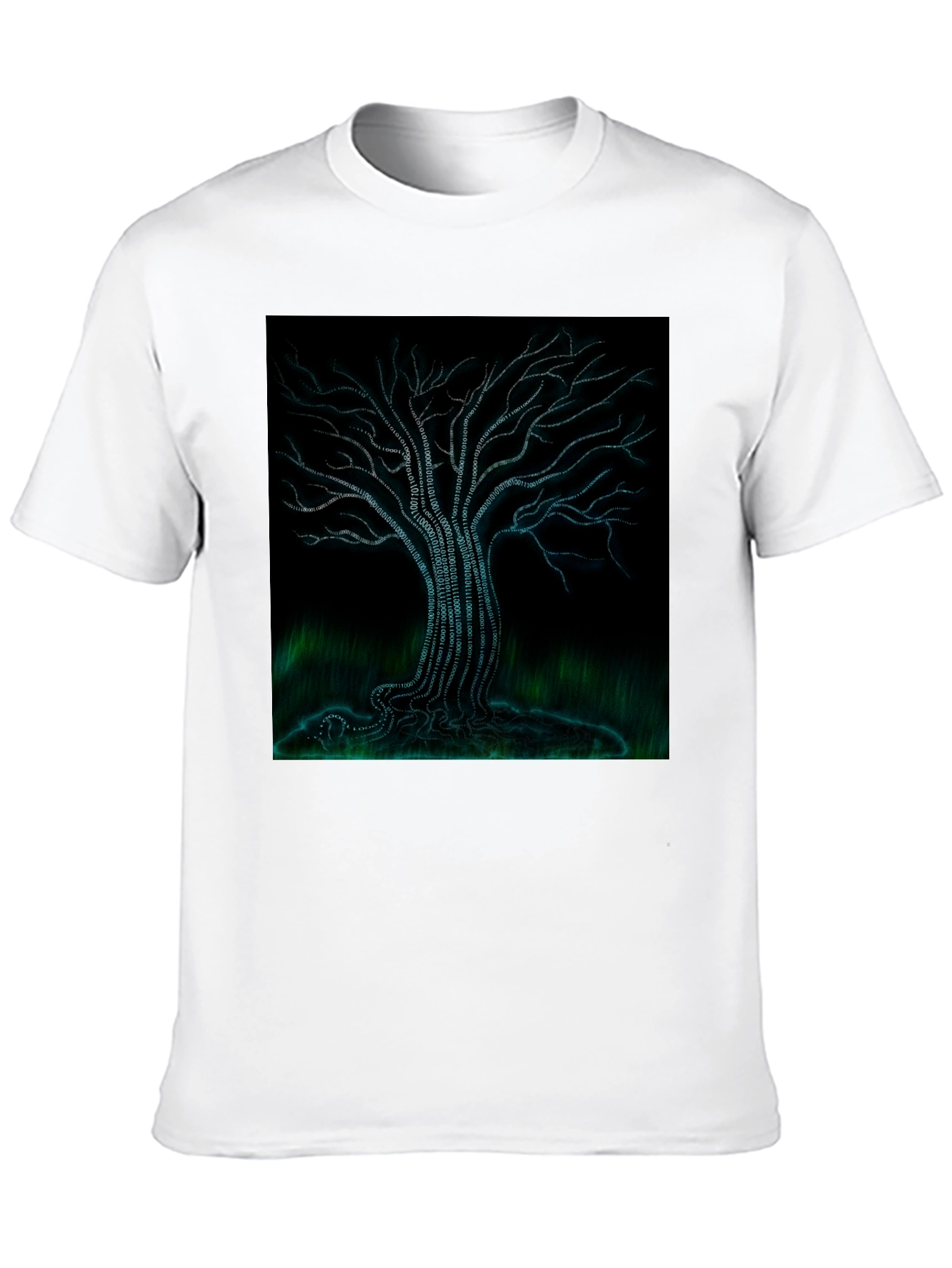 Binary Tree Graphic Tee - Black