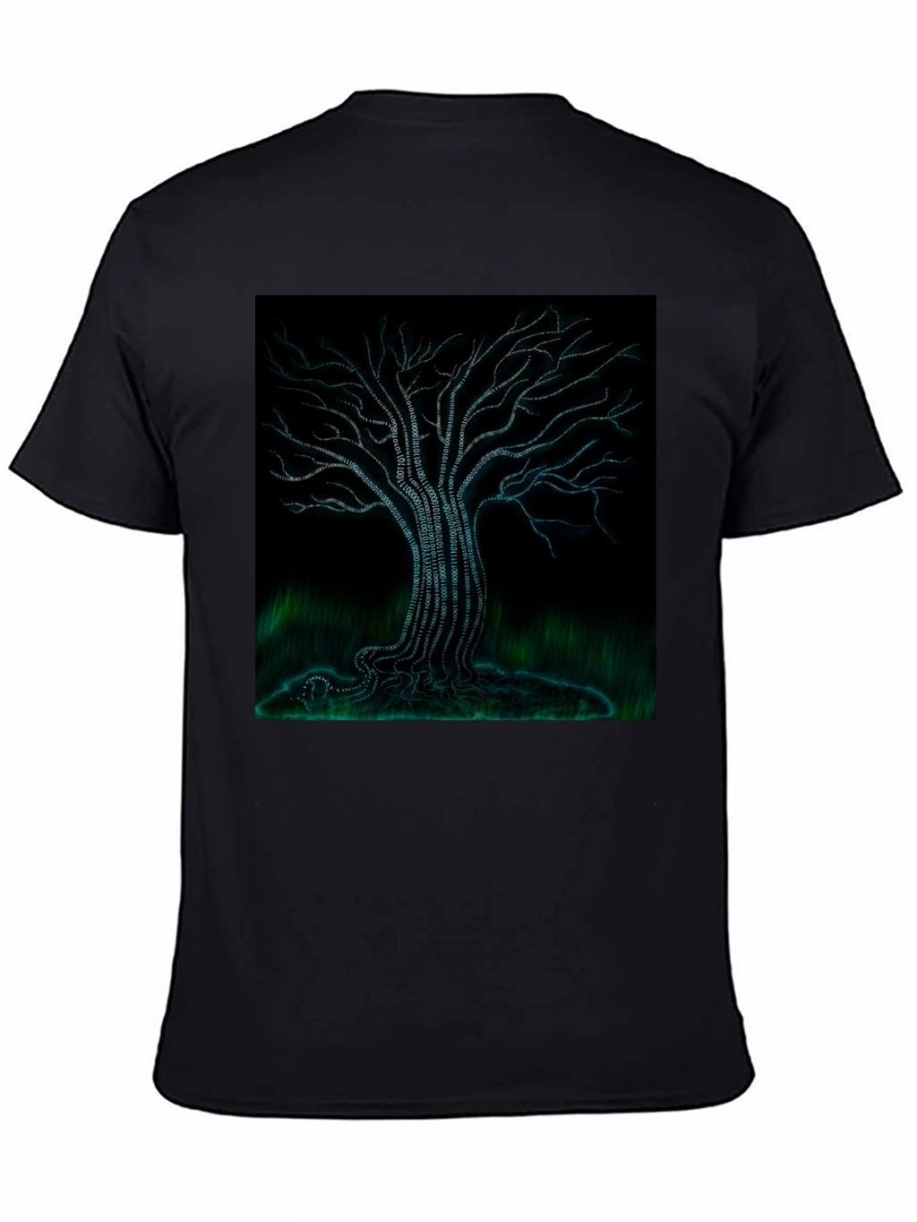 Binary Tree Graphic Tee - Black