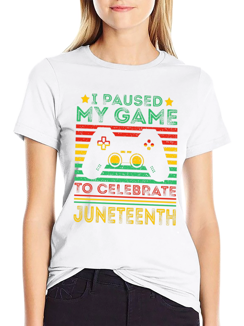 Juneteenth Gamer T-Shirt - Paused My Game