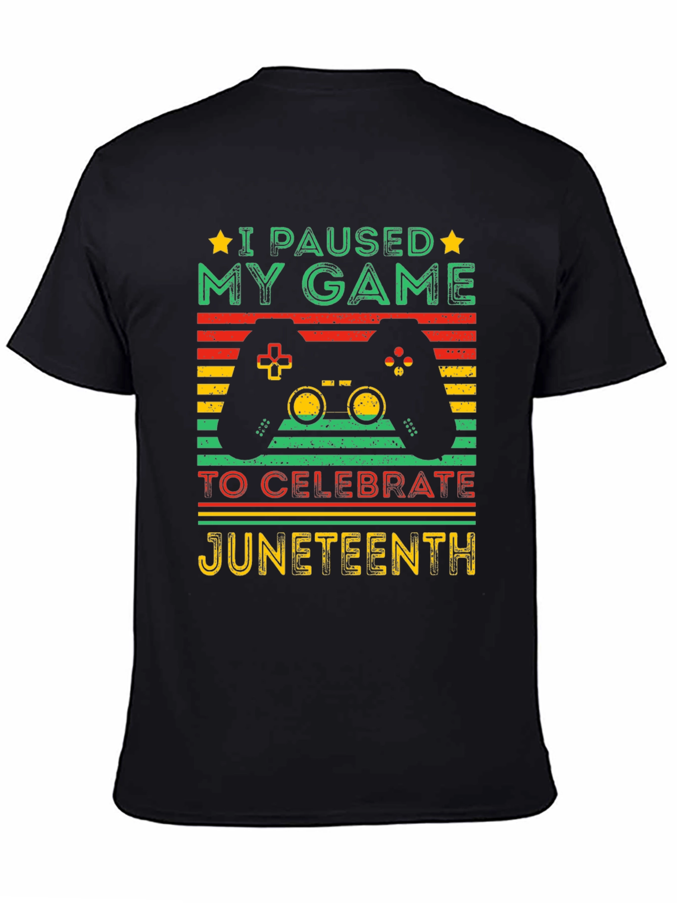 Juneteenth Gamer T-Shirt - Paused My Game