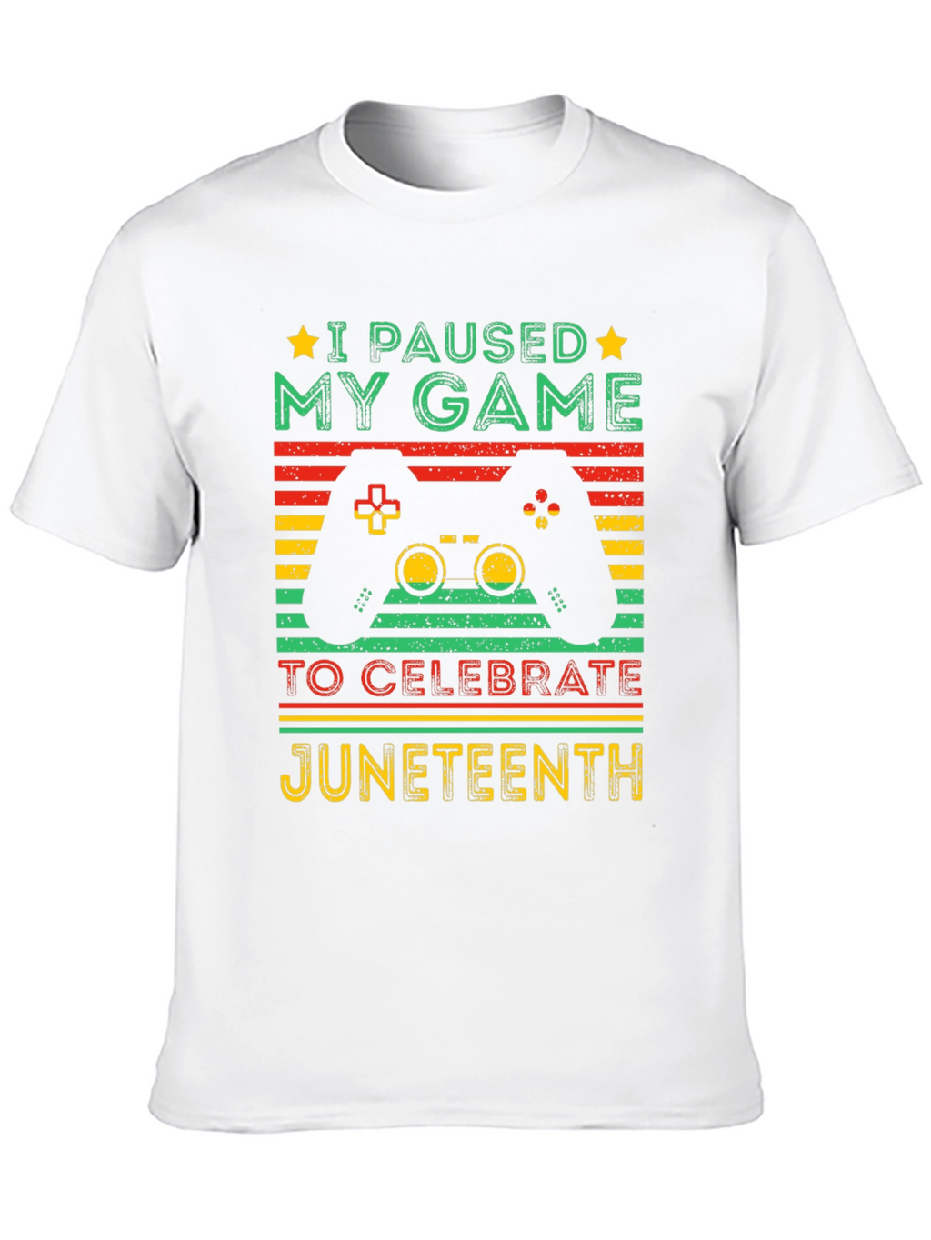 Juneteenth Gamer T-Shirt - Paused My Game