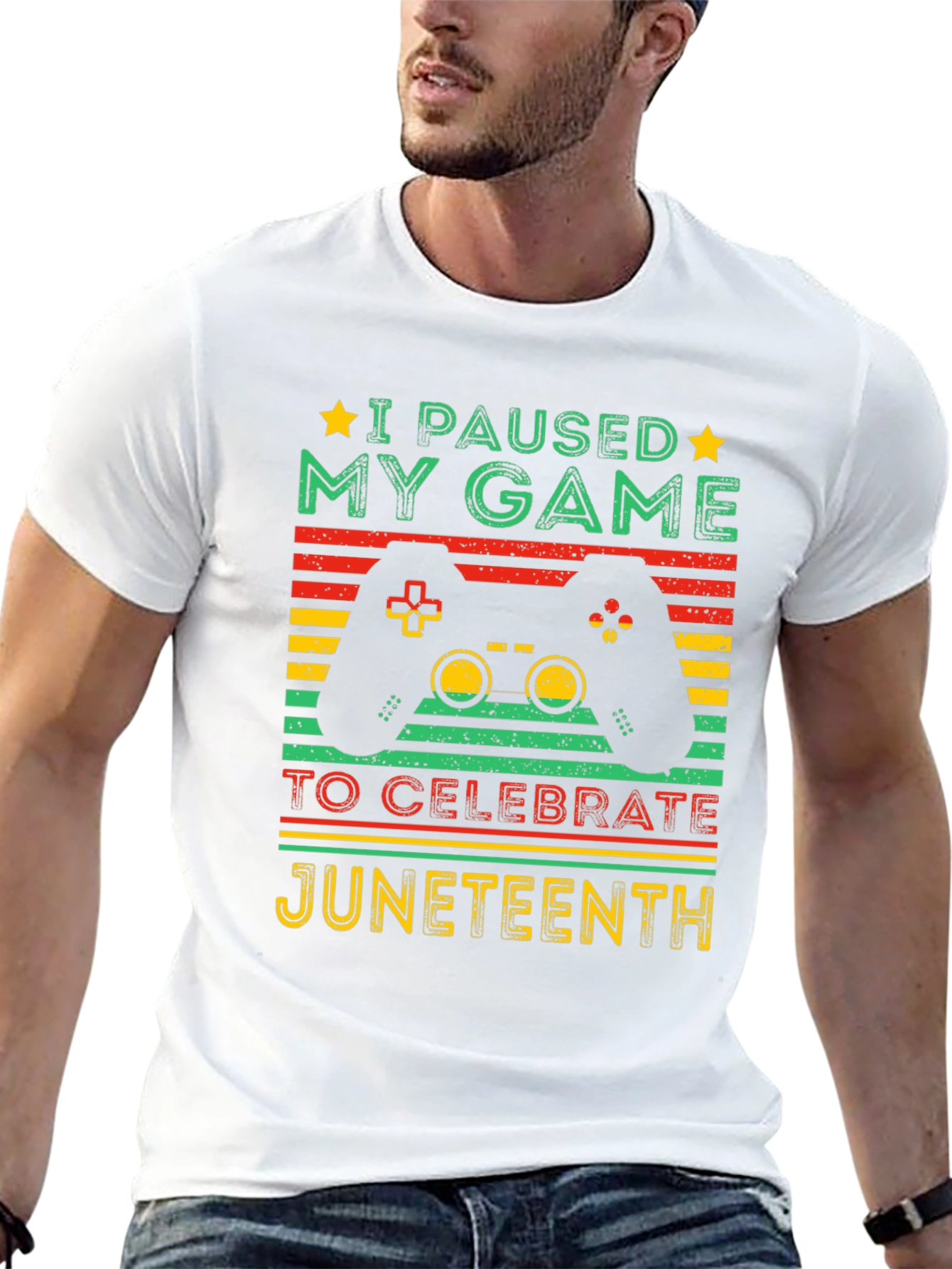 Juneteenth Gamer T-Shirt - Paused My Game