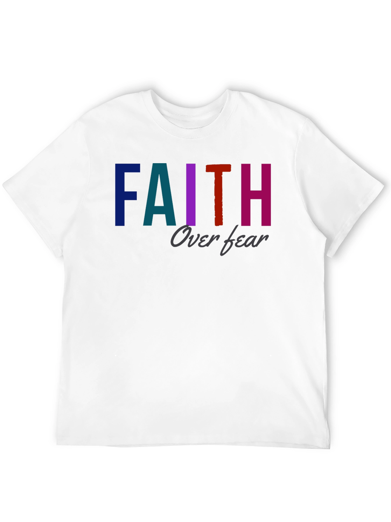 Faith Over Fear Graphic T-Shirt - Unisex Black Tee