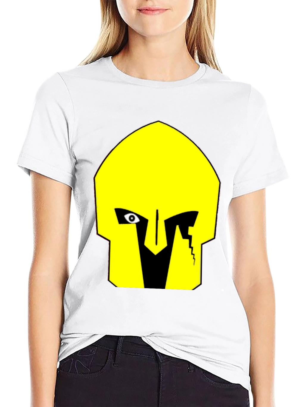 Abstract Graphic T-Shirt - Black