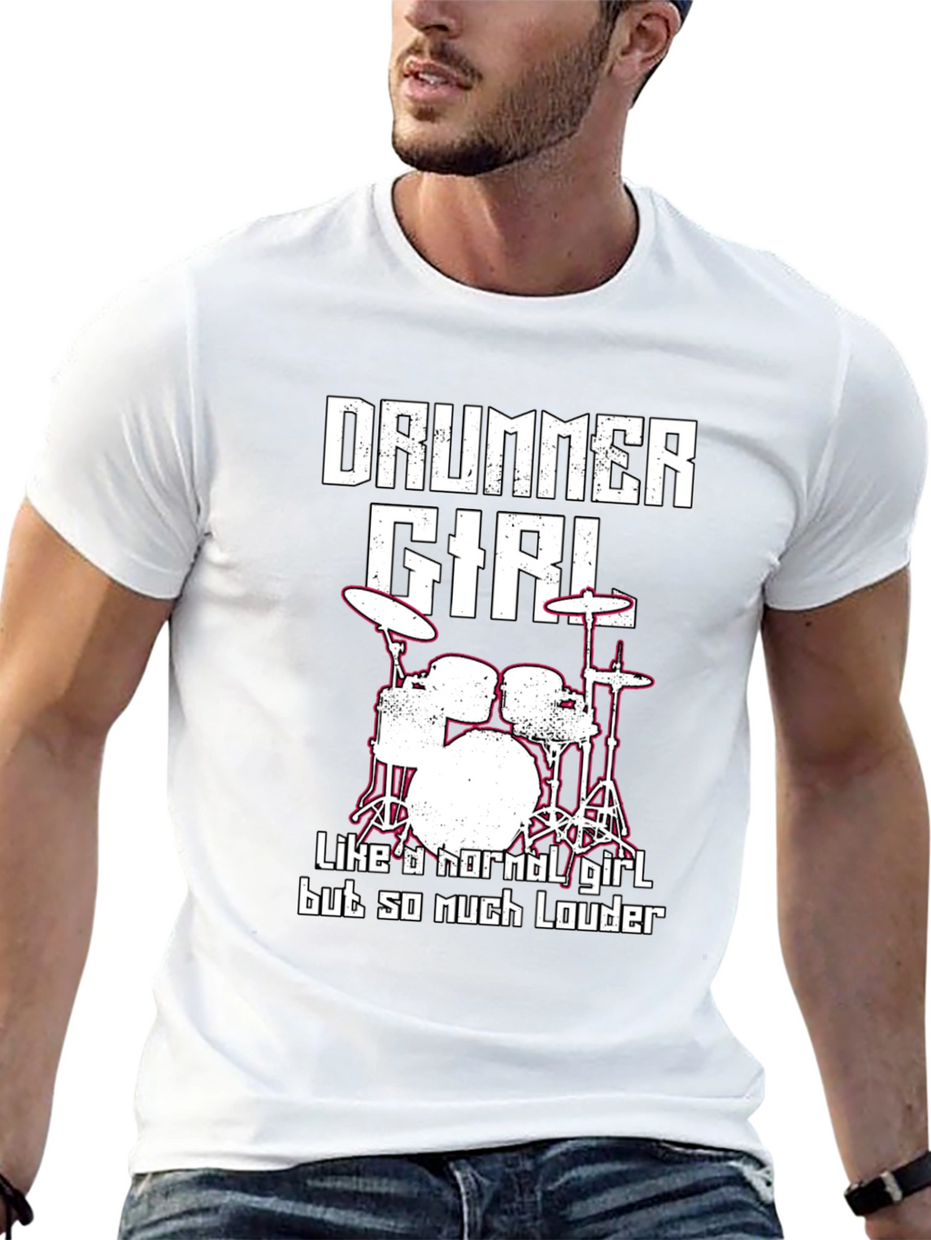 Drummer Girl T-Shirt - Loud & Proud!