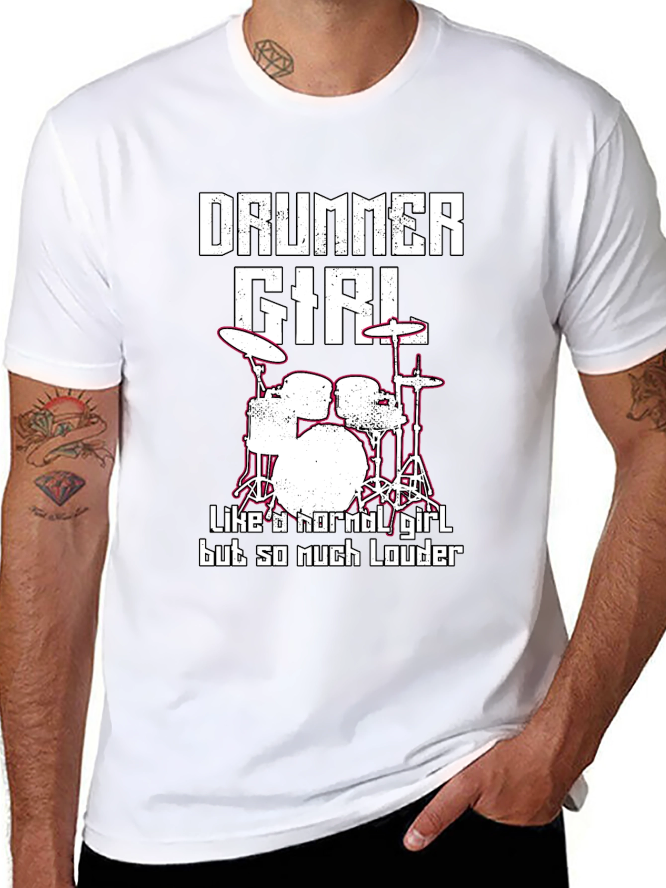 Drummer Girl T-Shirt - Loud & Proud!