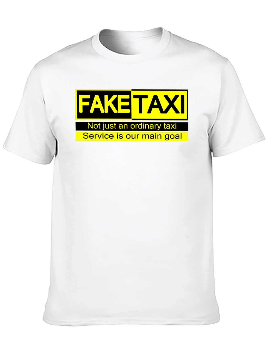 Fake Taxi Graphic Tee -  Funny Slogan T-Shirt