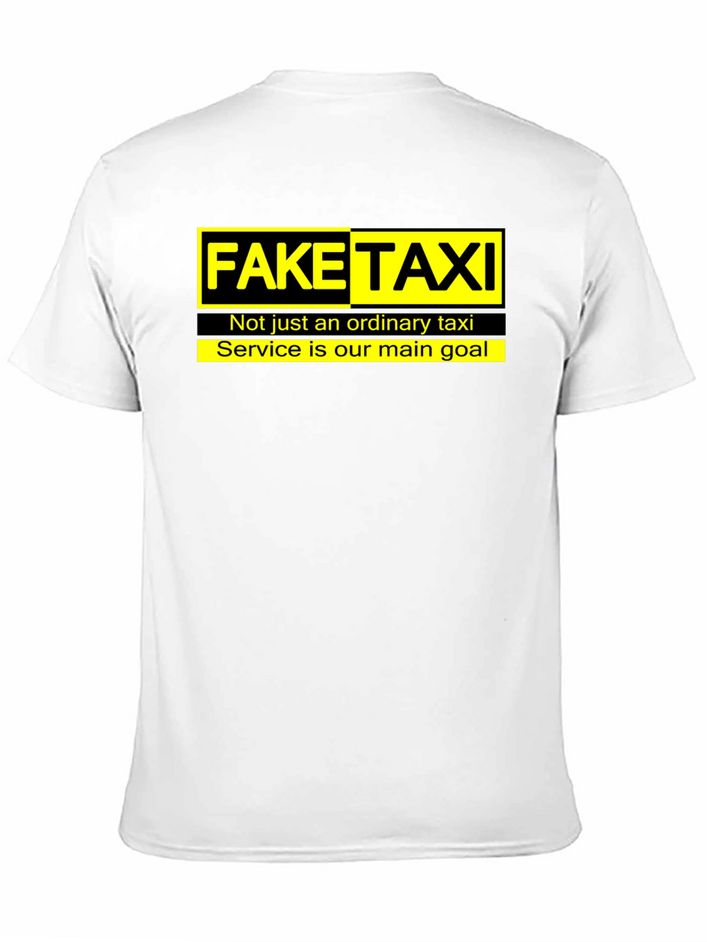 Fake Taxi Graphic Tee -  Funny Slogan T-Shirt