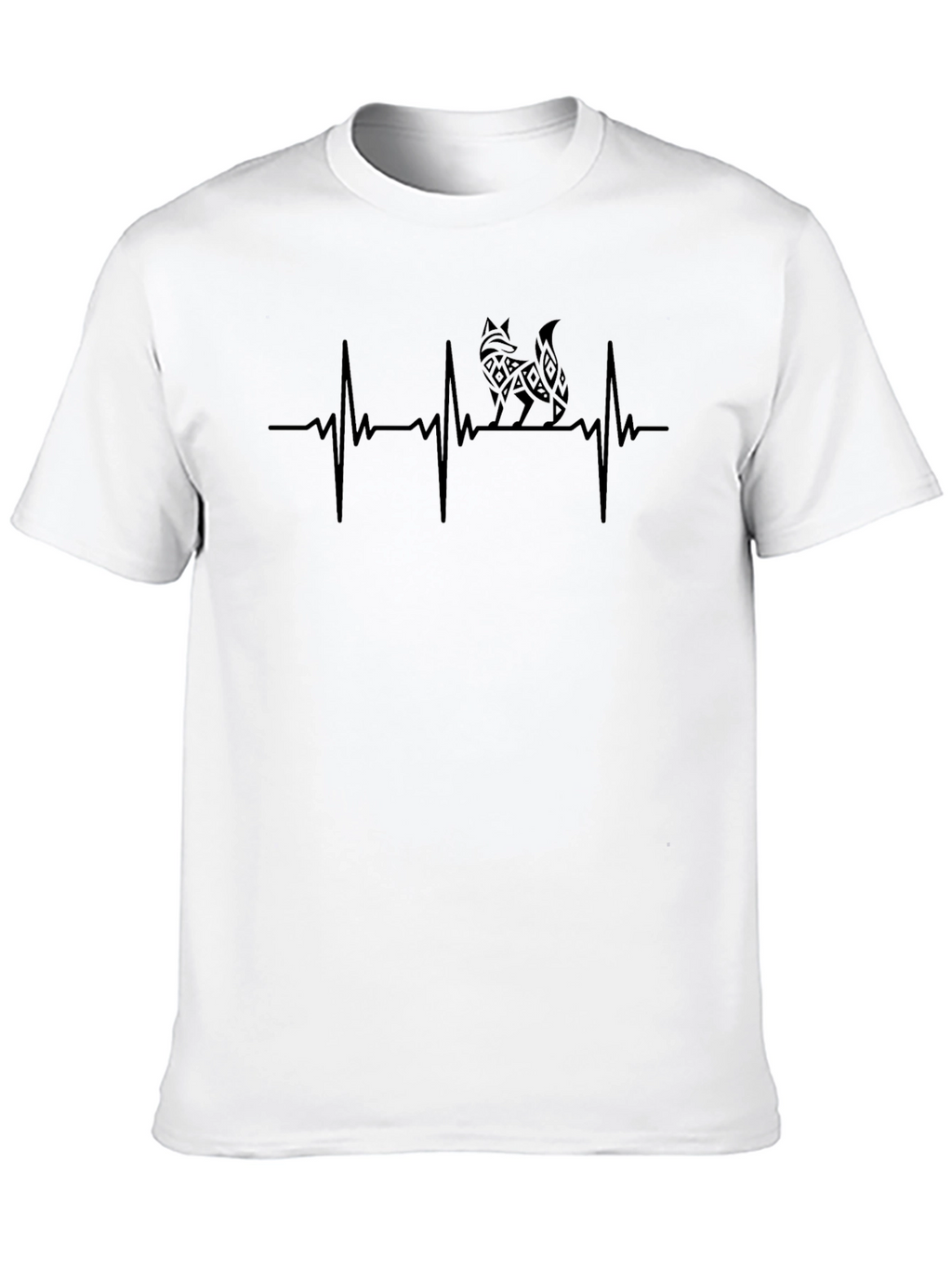 Fox Heartbeat Graphic Tee - Stylish Mens T-Shirt