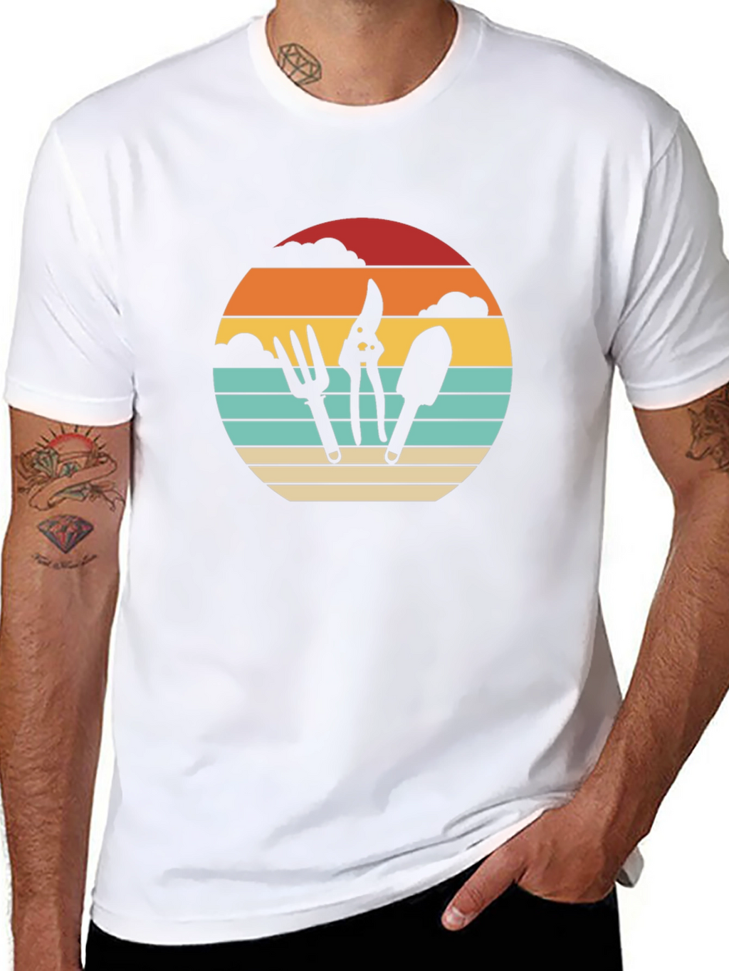 Gardening Tool Sunset T-Shirt