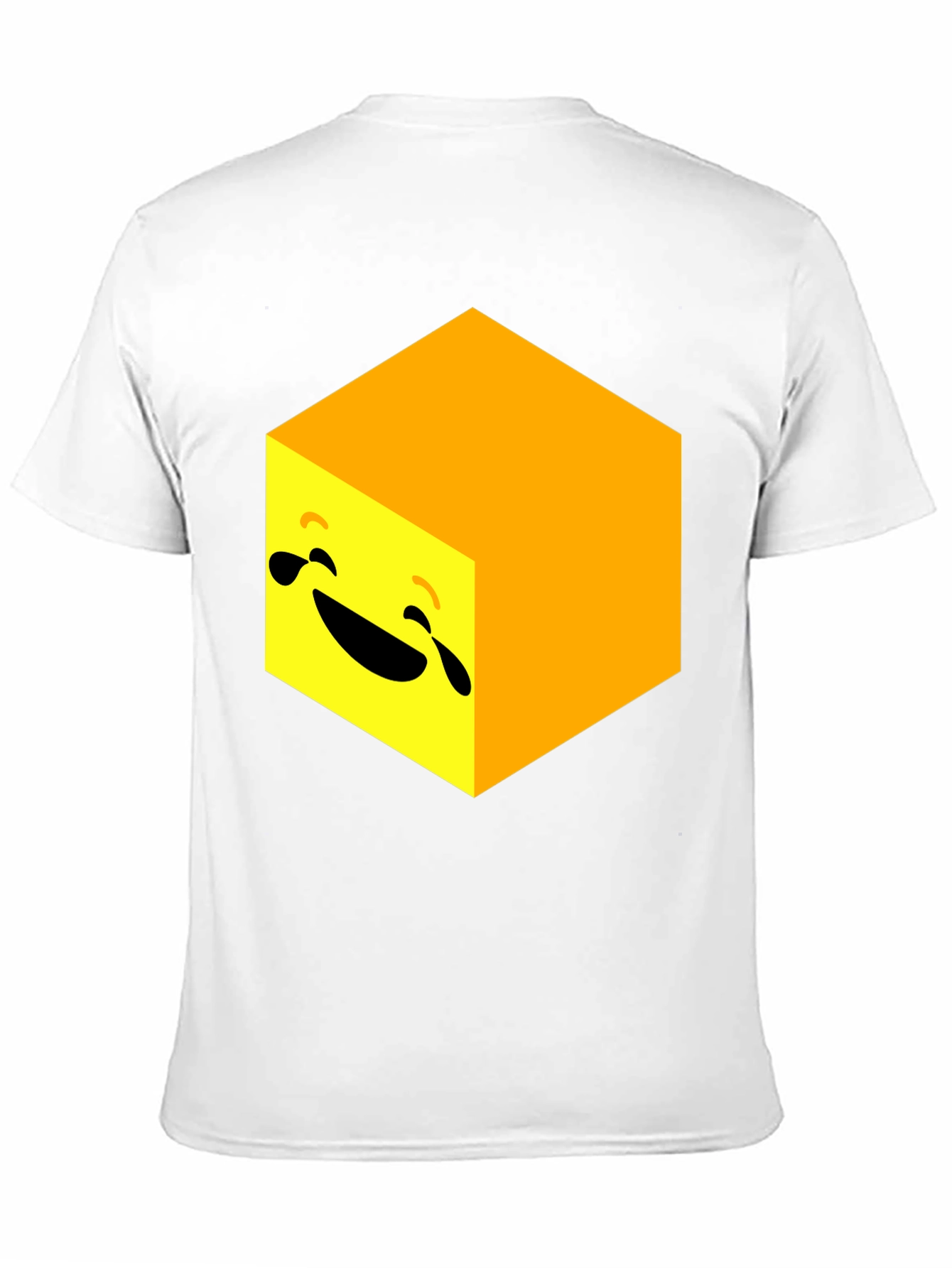 Laughing Cube Graphic Tee - Black Cotton Blend